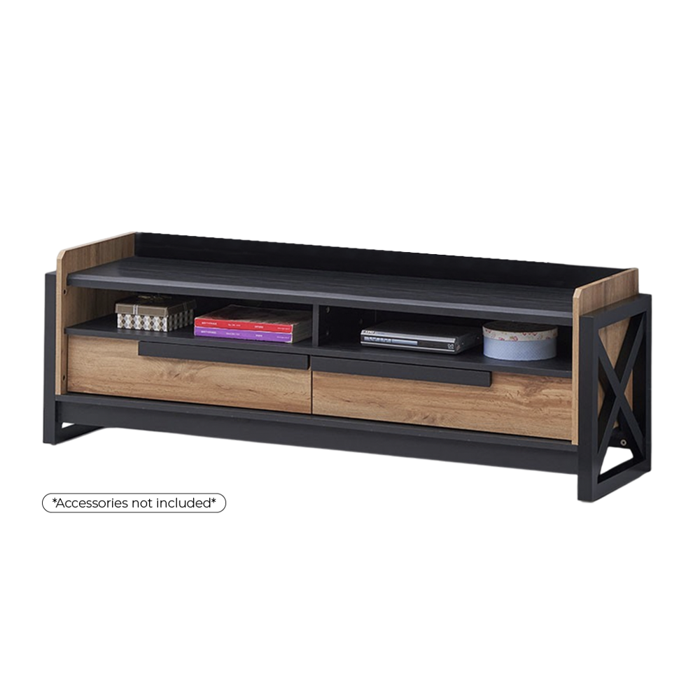 Modern ACMI TV Stand with 2 Doors - 1500mm Length, 390mm Width, 504mm Height - Model GHL TV1500 - Perfect for Living Room & Home Theater Setup