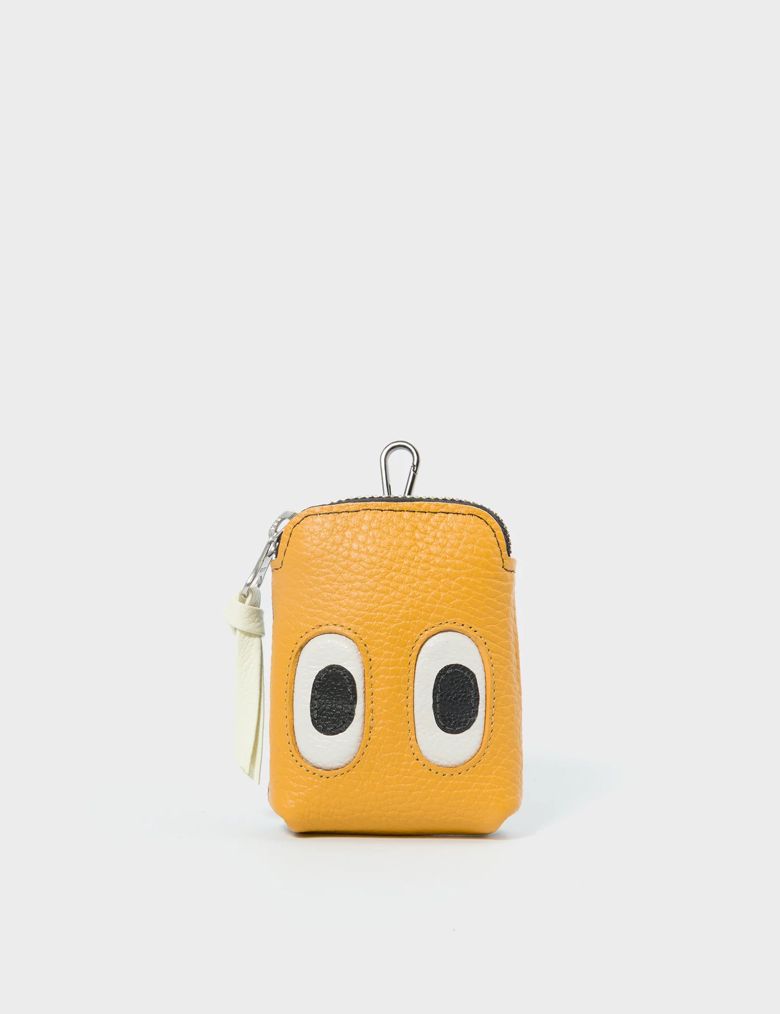 Florence Pouch Charm - Elegant Marigold Leather Keychain for Women | Perfect for Handbags, Keys & Everyday Carry