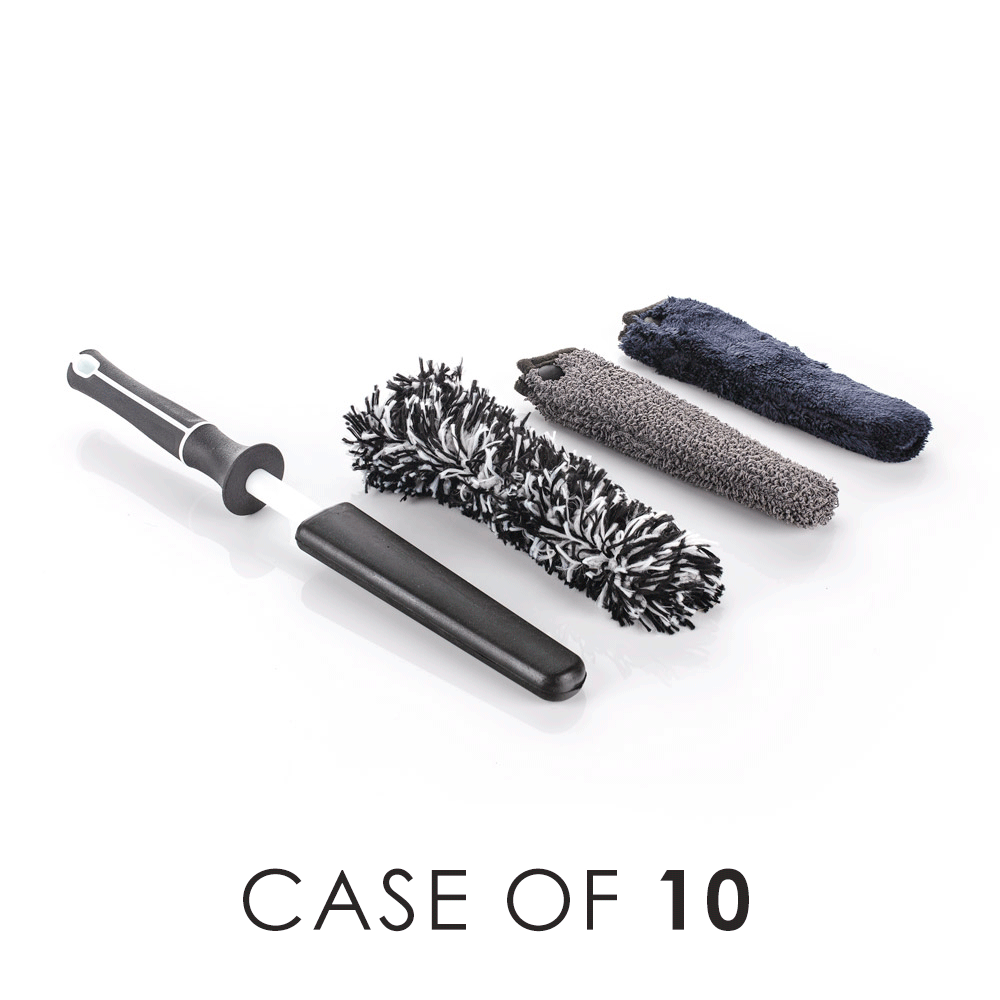 Mini Wheel Brush Set - Compact Car Wheel Cleaning Brush for Detailing, Rims, Tires & Hubcaps - Perfect for Auto Enthusiasts & Professional Detailing Kits