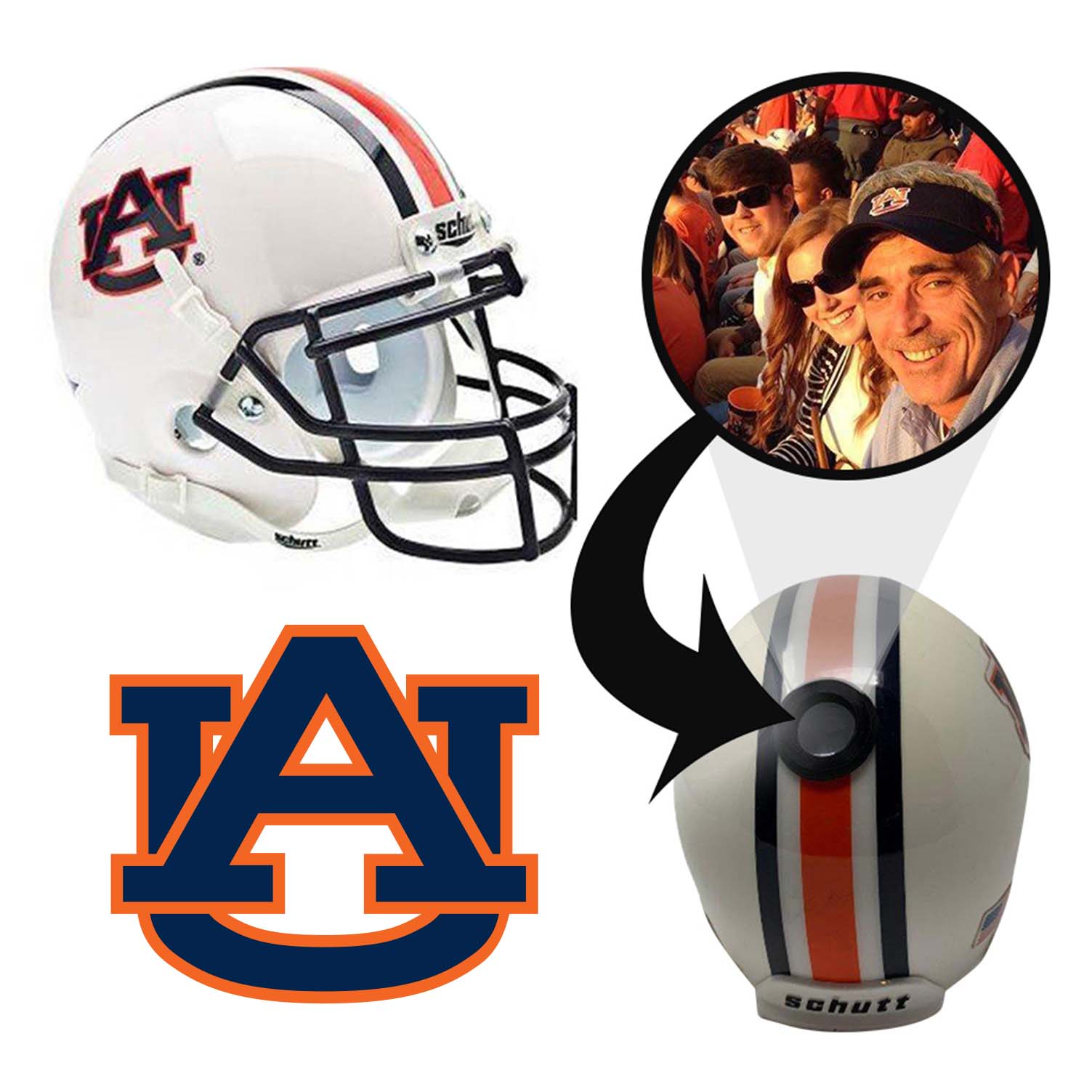 Auburn Tigers NCAA College Football Mini Helmet Collectible - Officially Licensed FANZ Memorabilia - Perfect for Game Day Decor, Sports Fan Gifts & Auburn Tigers Merchandise Collection
