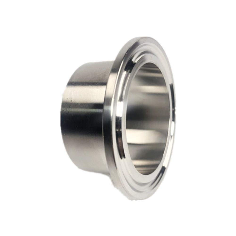 10pcs Stainless Steel Tri Clamp Ferrule Flange SUS 304 - Sanitary Pipe Weld Fitting for Easy Installation (25mm Pipe OD) - Perfect for Food Processing, Brewing, and Pharmaceutical Equipment Connections