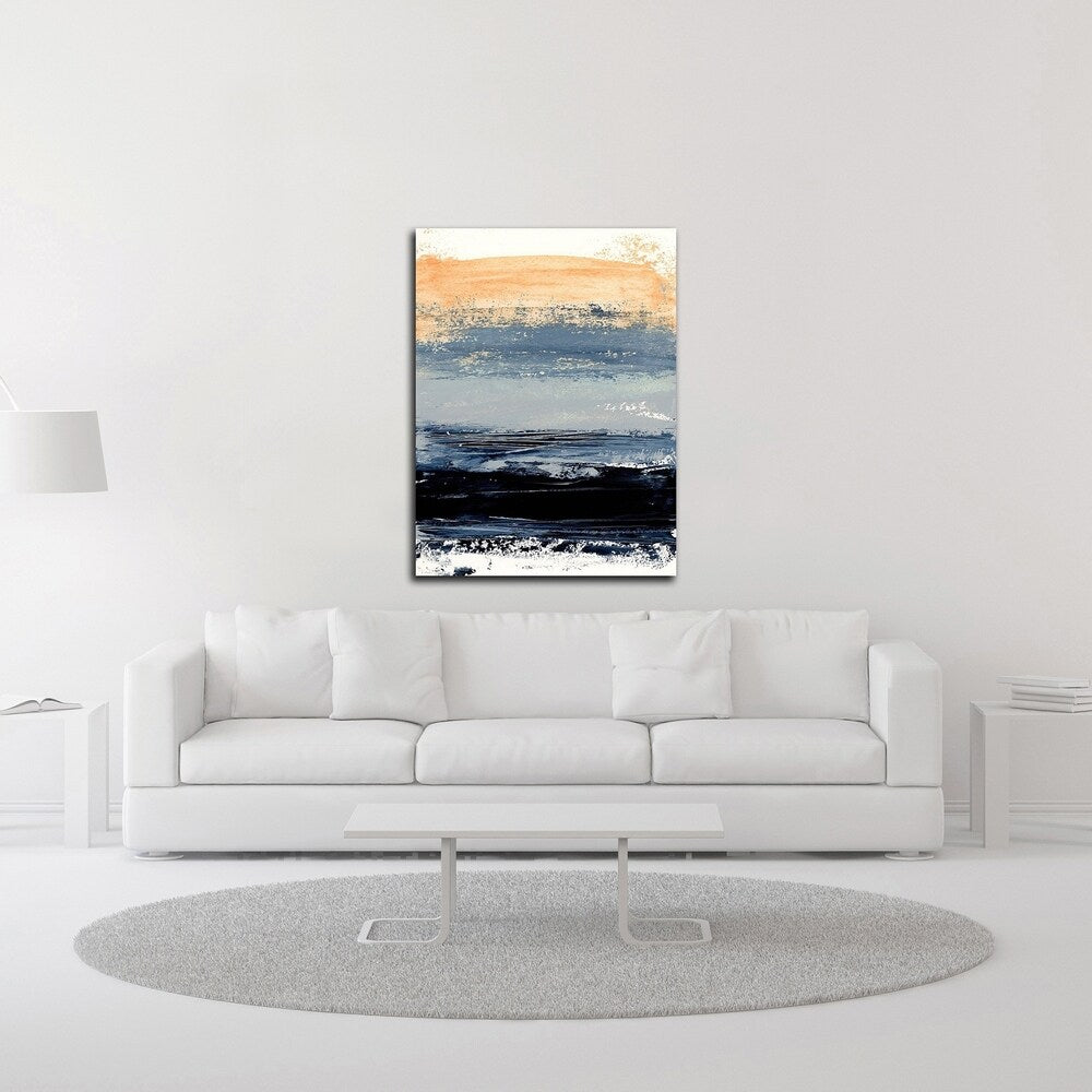 Abstract Minimalist Landscape 5 by Iris Lehnhardt - Premium Canvas Wall Art Print - Ready to Hang - Modern Home & Office Decor - Perfect for Living Room, Bedroom or Workspace