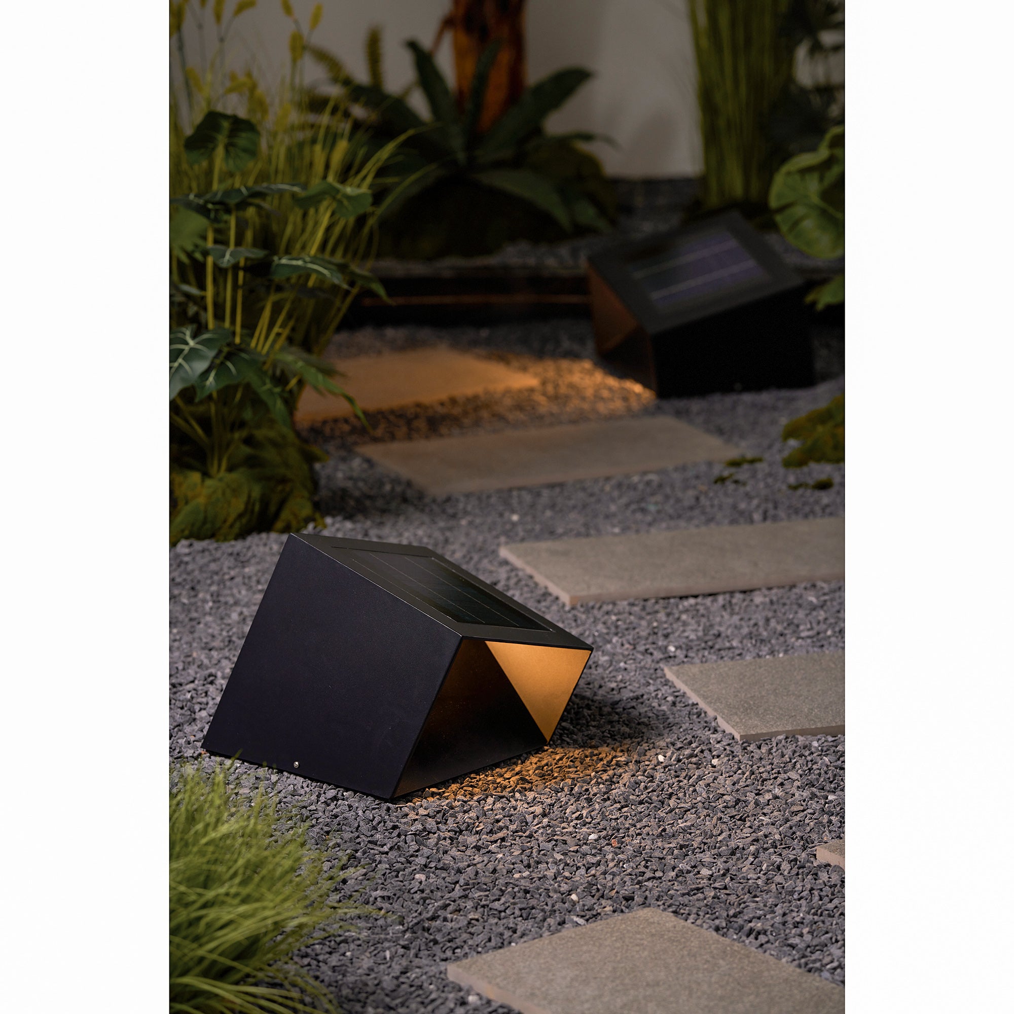 Solar Powered LED Cube Garden Lights for Outdoor Decor - Perfect for Patio, Yard, and Pathway Lighting