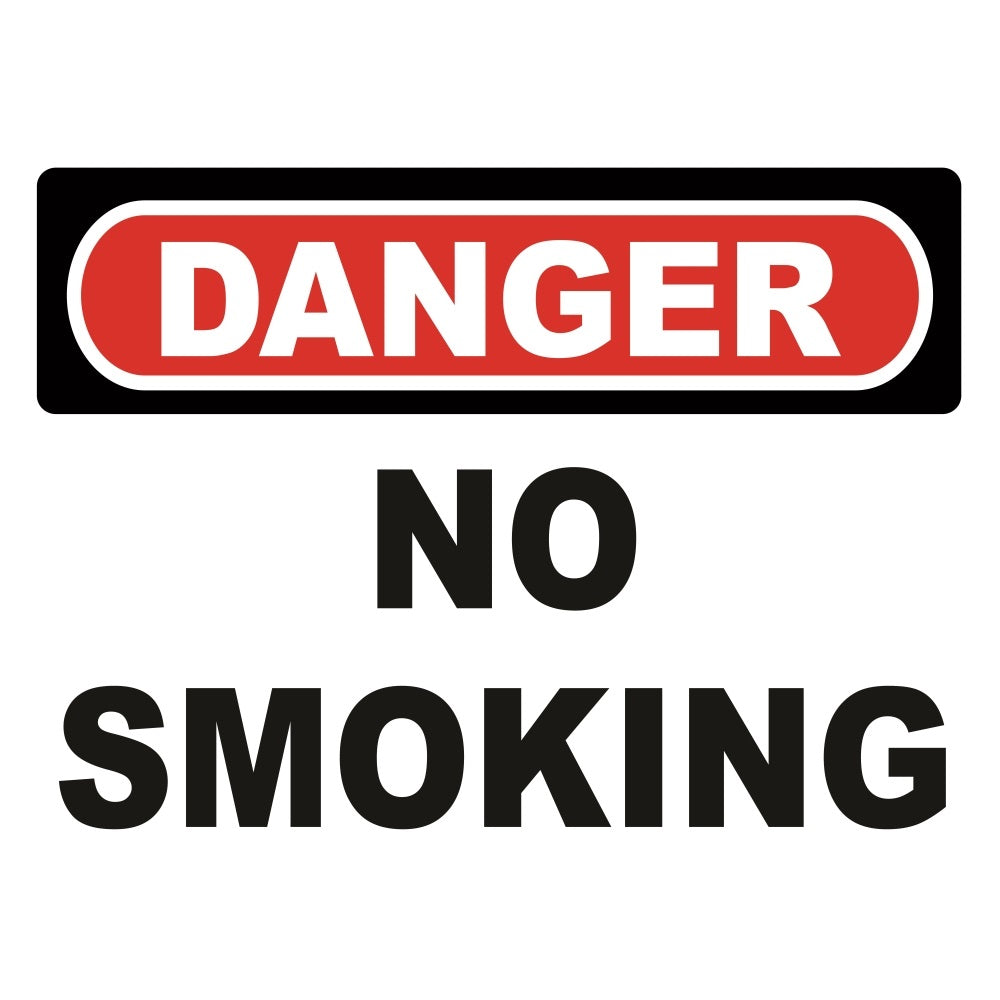 No Smoking Danger Sign - OSHA Approved Safety Warning Sign for Workplace, Public Areas & Restricted Zones - Prevent Fire Hazards & Promote Safety