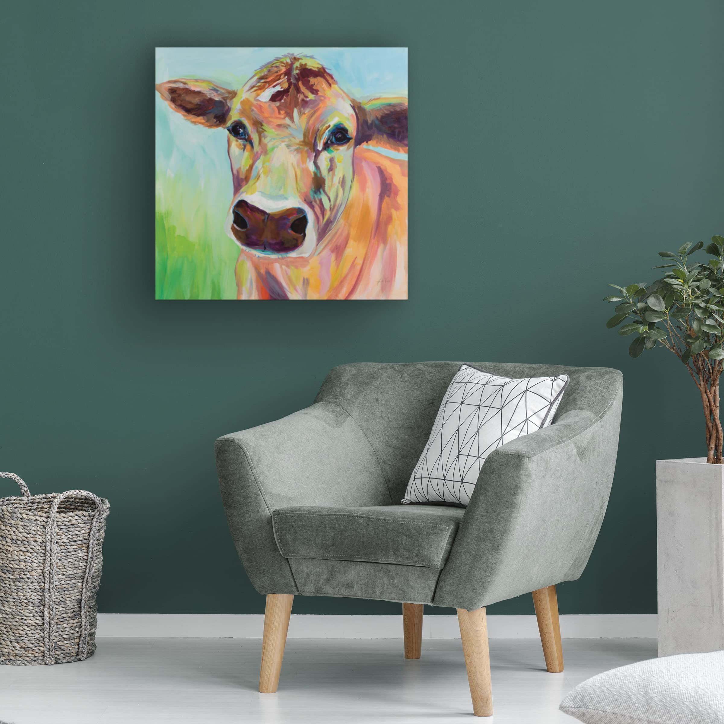Jeanette Vertentes 'Brody' Canvas Art Print - 18x18 Inch Modern Wall Decor for Living Room, Bedroom & Office | Trademark Fine Art Collection