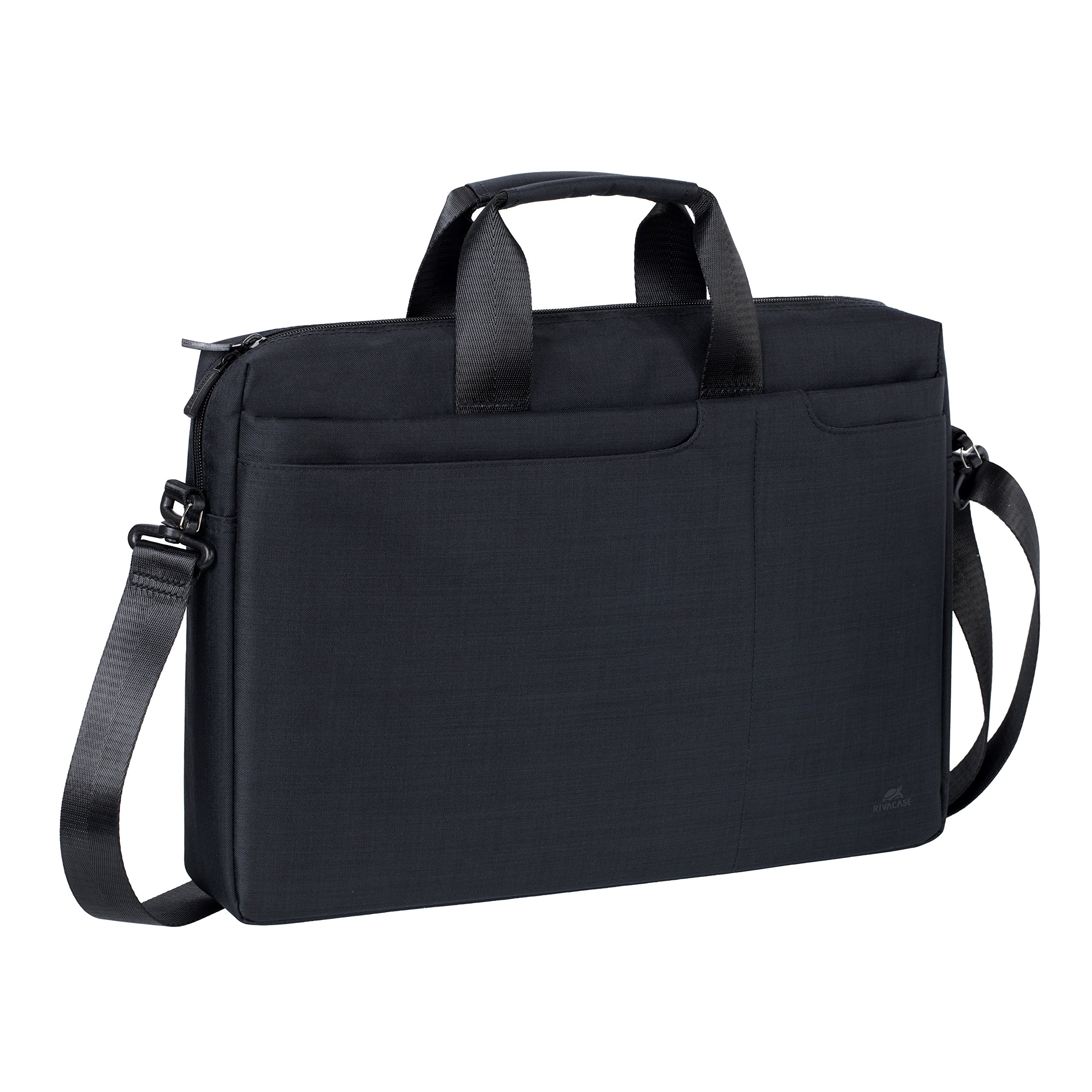 Rivacase 8335 Waterproof College Backpack for Men & Women - Large Business Laptop Bag Fits 15.6 Inch Notebooks - Durable School & Office Backpack for Commuters & Professionals (Black)