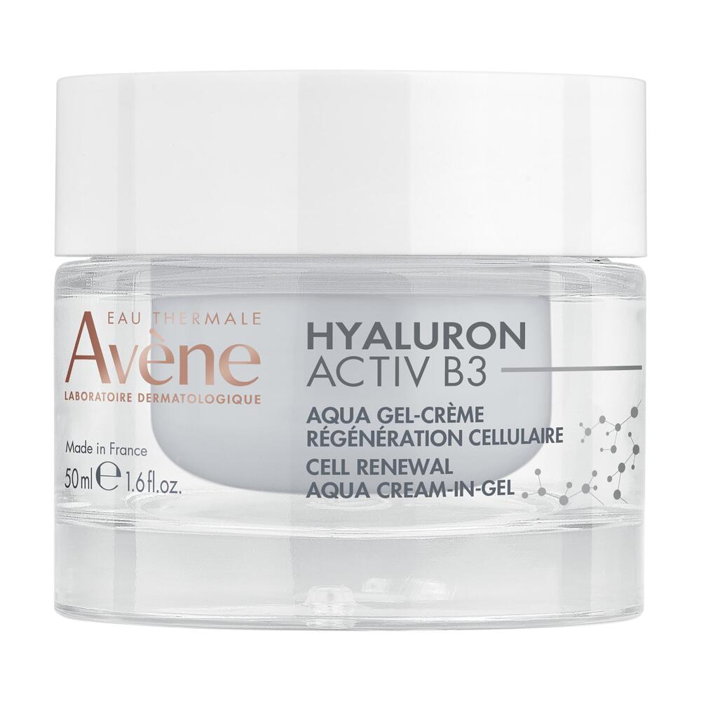 Avène Hyaluron Activ B3 Aqua Gel Cream for Anti-Aging & Wrinkles - Hydrating Moisturizer for Mature Skin | Day & Night Use for Dry & Sensitive Skin Types