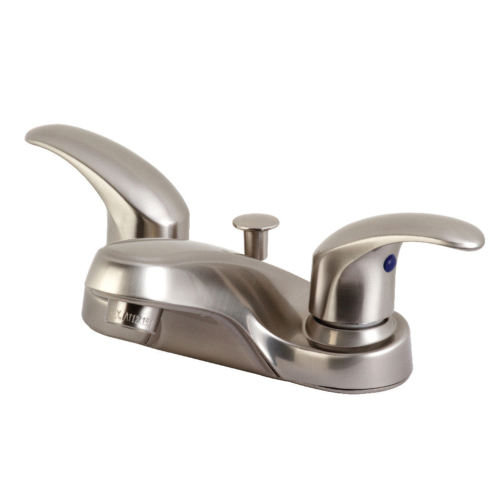 Kingston Brass KB6251LL 4-Inch Centerset Bathroom Faucet - Chrome Finish, Single Handle, Water-Saving Design for Vanity Sinks & Powder Rooms