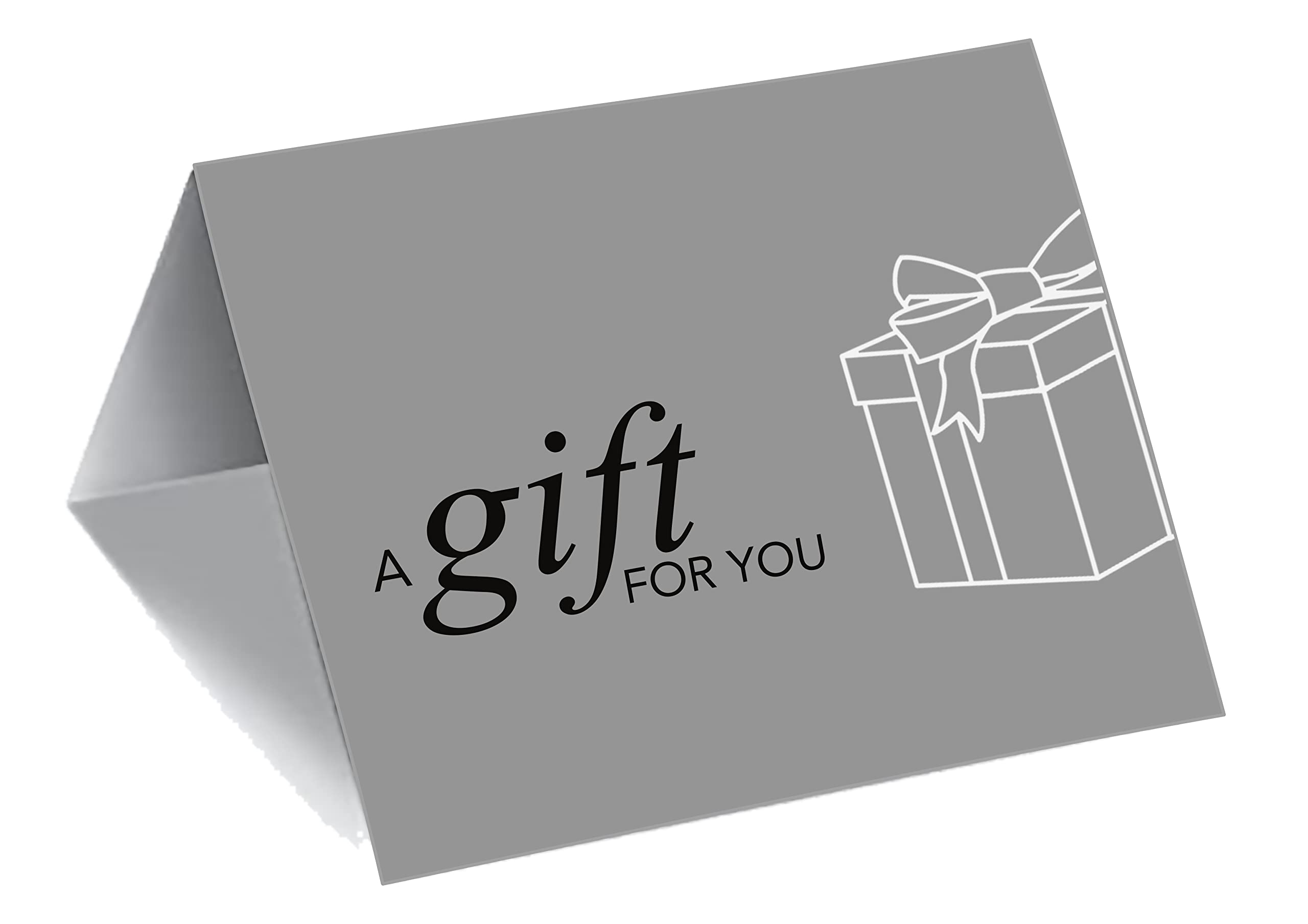 500 Pack Simple Grey Gift Card Presenters - Elegant & Bulk Gift Card Holders for Business, Retail, Events & Corporate Gifting