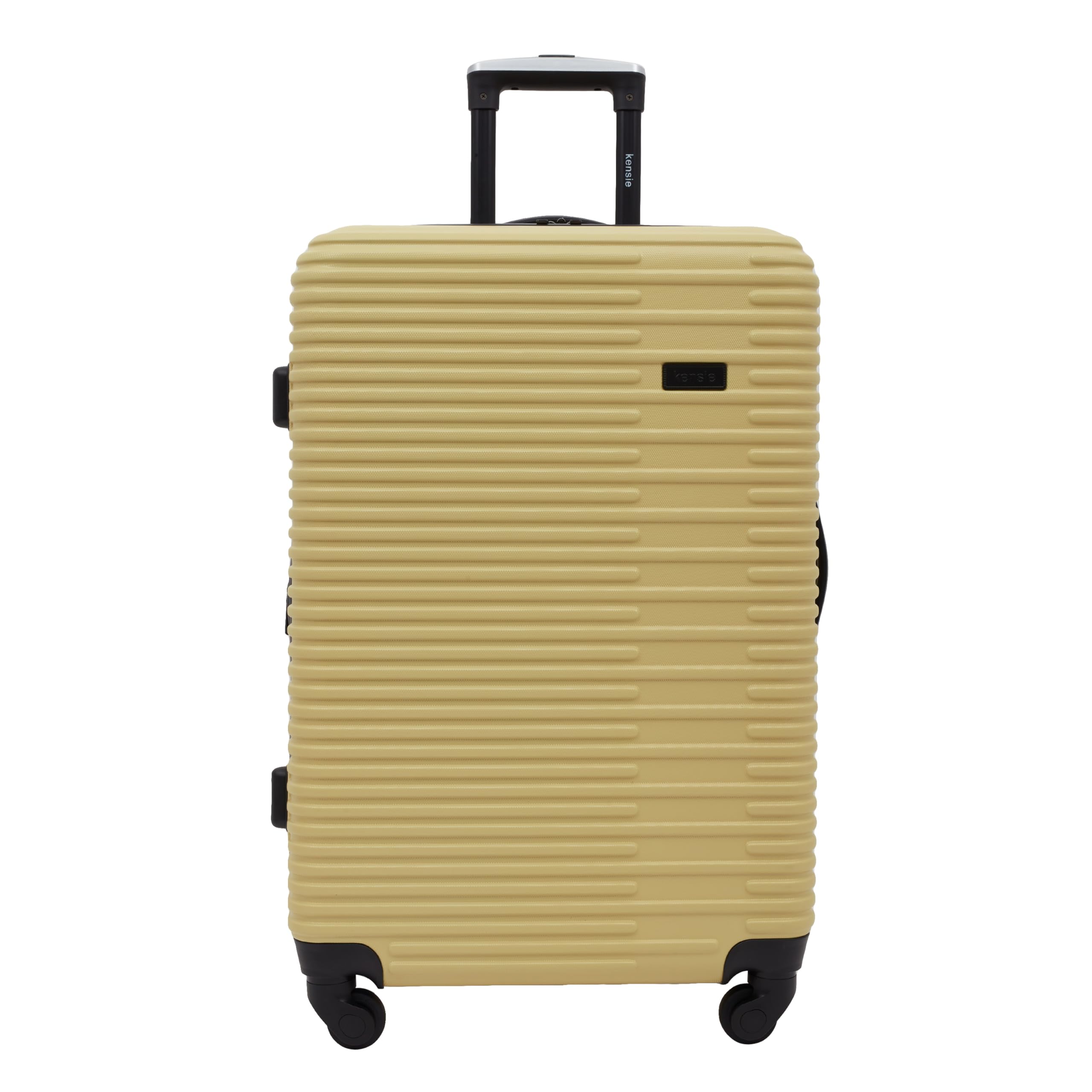 Kensie Women's Hillsboro 4-Piece Luggage Set - Dried Moss Color, Lightweight Spinner Suitcase & Travel Bags for Vacation, Business Trips & Weekend Getaways