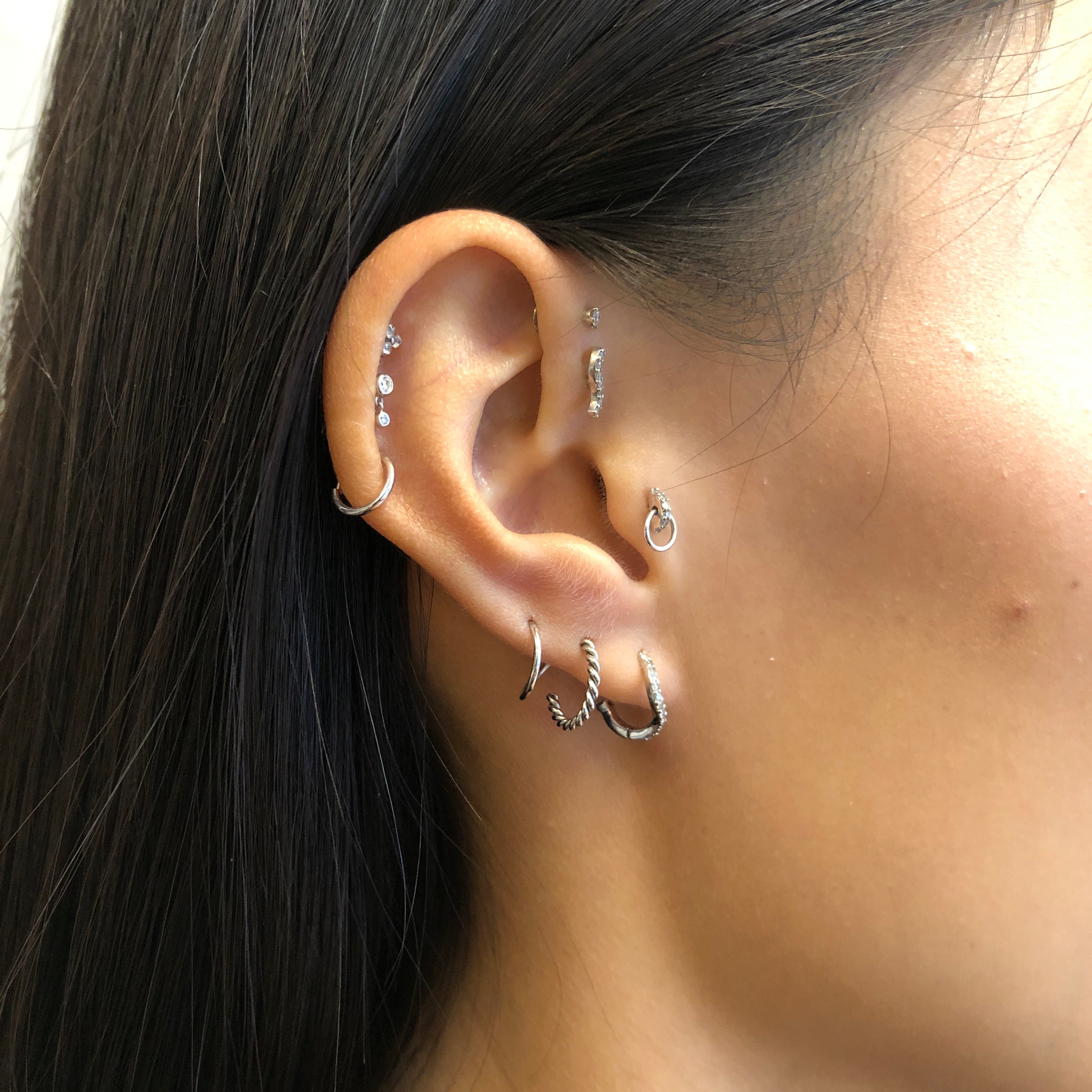 Sofia Twirl Earrings for Women - Sterling Silver Dangle Earrings | Elegant Party, Wedding & Everyday Jewelry Gift