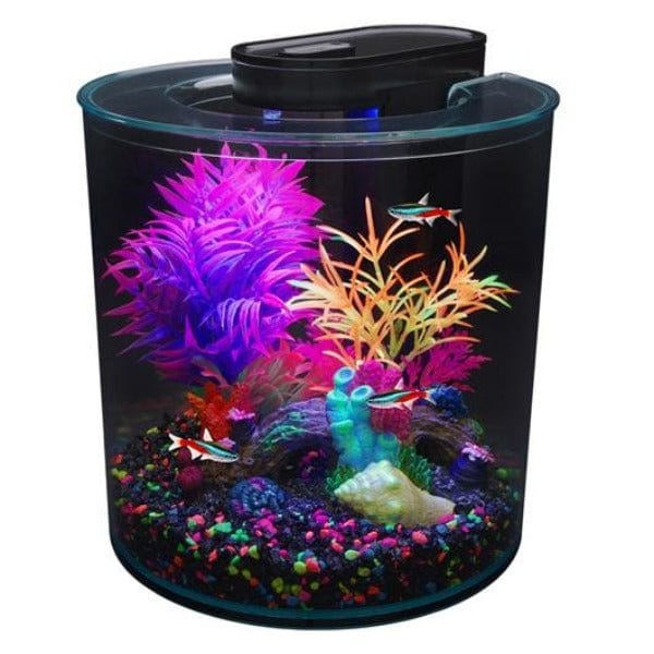 Marina iGlo Aquarium Kit - 2.65 Gallon (10 Liter) Fish Tank with LED Lighting - Perfect for Home, Office & Small Space Decor