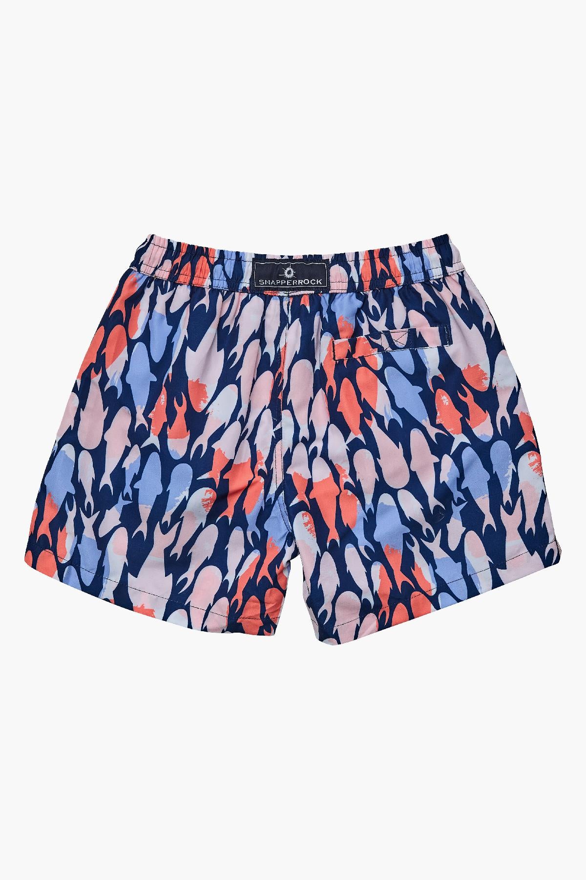 Boys Swim Trunks - Snapper Rock Fish Frenzy Volley Swim Shorts for Kids | Quick-Dry, UV Protection | Perfect for Beach, Pool & Summer Water Activities