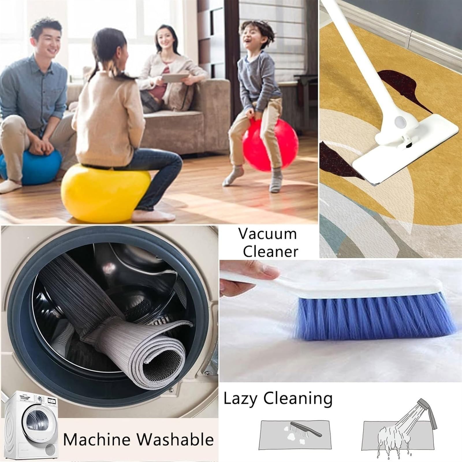 Premium Soundproof Piano Rug - Non-Slip Upright Piano Mat with Noise Reduction, Washable & Durable Floor Protector for Living Room, Bedroom, Dining Room Decor (70x160+110x110cm) - Perfect for Home Studios, Music Practice Rooms & Noise Control in Apartments