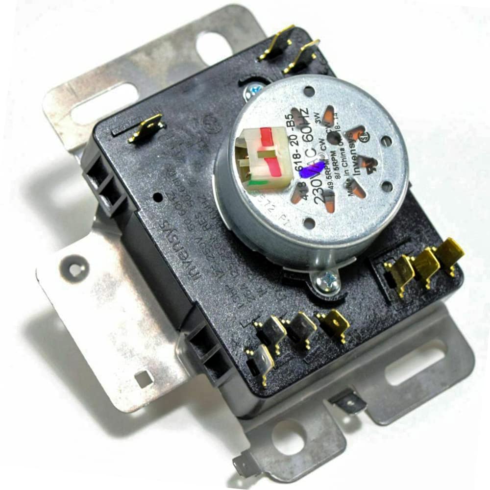 Whirlpool W10436303 D-Shaped Shaft Dryer Timer Control Replacement Part - Perfect for Whirlpool Dryer Repairs & Maintenance