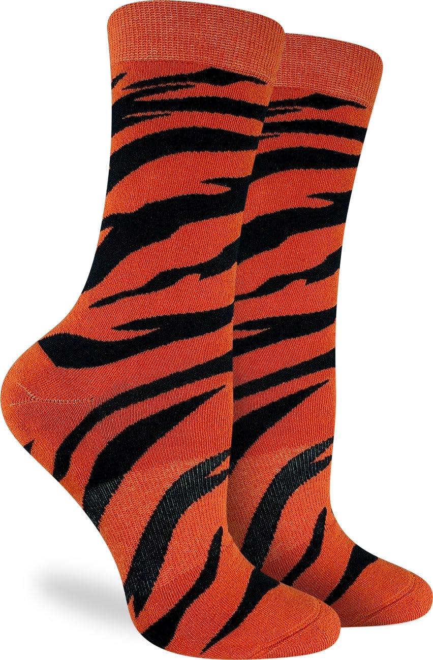 Good Luck Sock Women's Animal Print Crew Socks - Fun & Comfortable Casual Socks for Women - Perfect for Gifts, Everyday Wear, and Adding Personality to Your Outfit