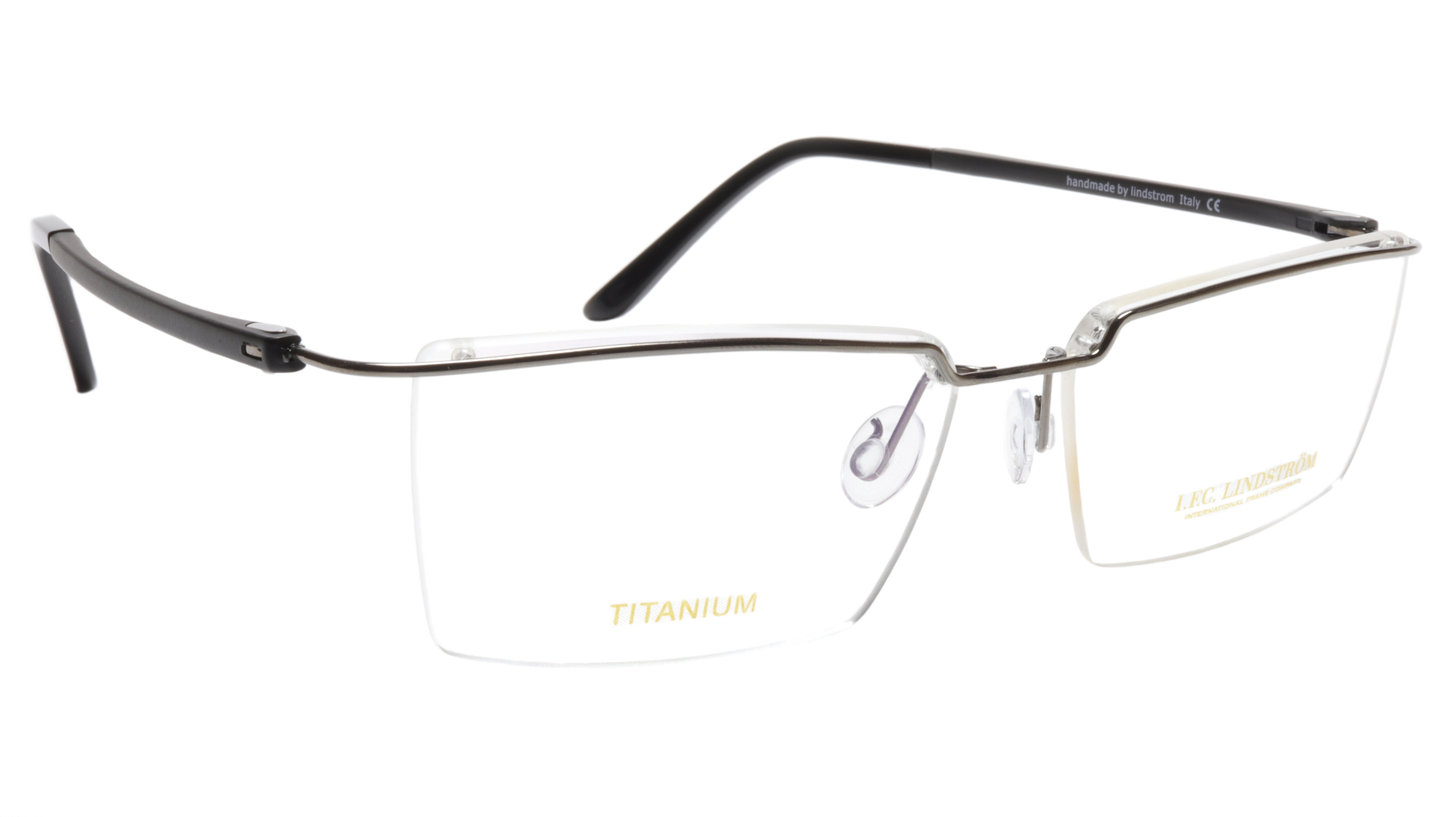 Premium LINDSTROM L 108 C1 Titanium Eyeglasses Frame - Gunmetal Black - Made in Italy - Size 54-14-140 - Lightweight & Durable - Perfect for Reading, Work & Fashion Accessories