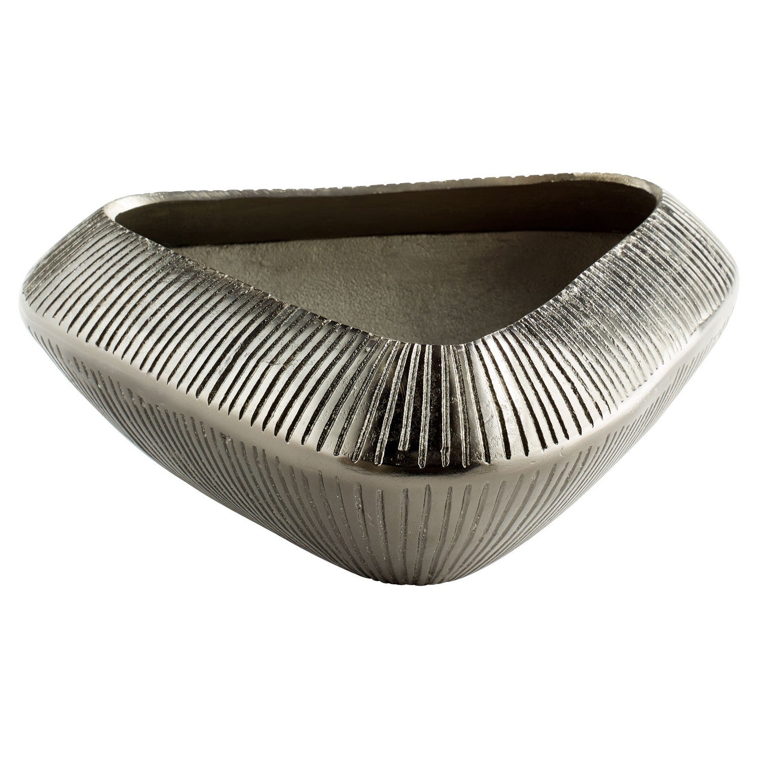 Cyan Design 11526 Antique Bronze Small Prism Bowl - Decorative Fruit Serving Bowl for Dining Table, Kitchen Counter, or Centerpiece Decor