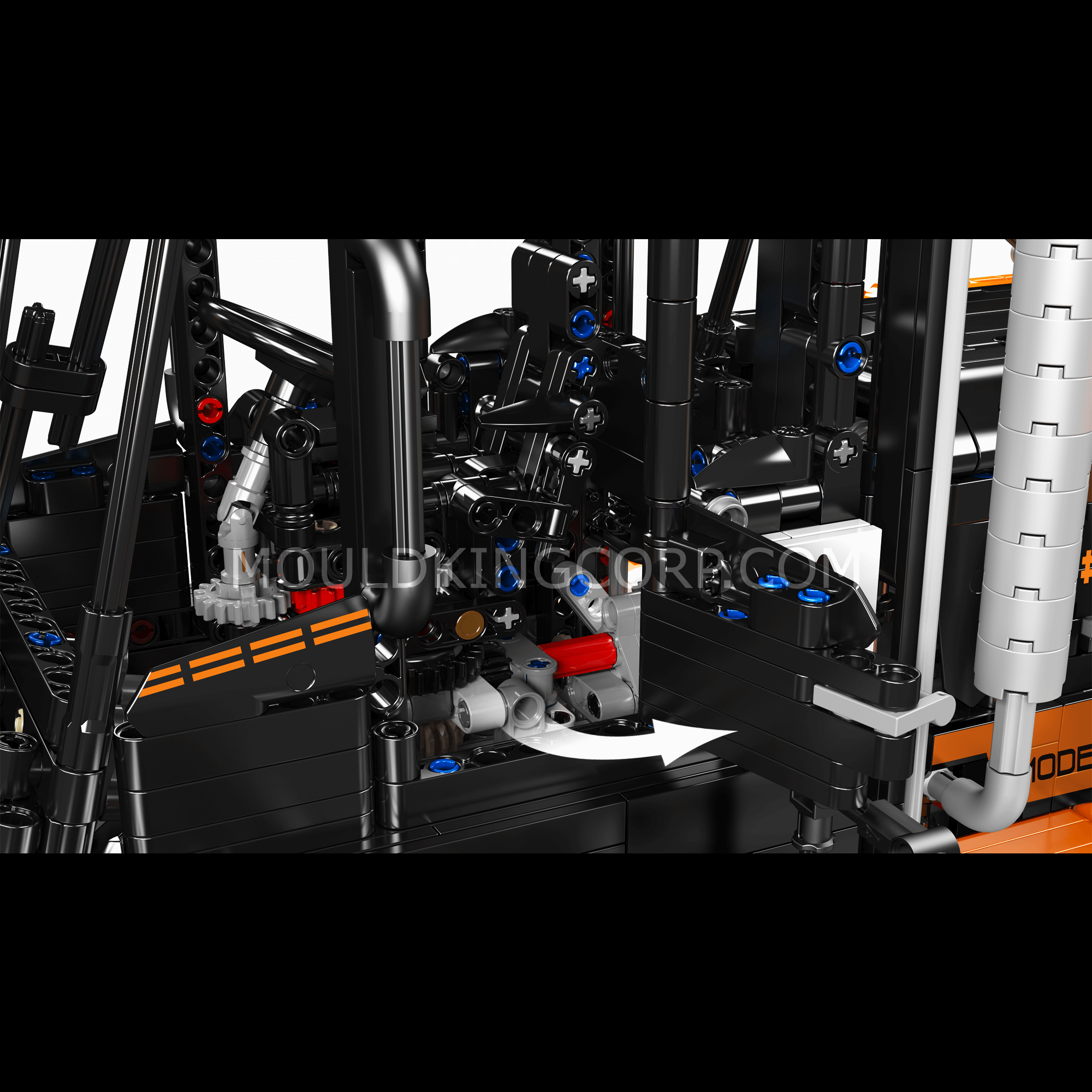 Mould King 17044/17045 Heavy Duty Forklift RC Building Set - 4579 Pcs STEM Toy for Adults & Kids | Construction Model Kit for Engineering Enthusiasts, DIY Project & Collectors | Perfect for Home, Office Display & Gift Giving