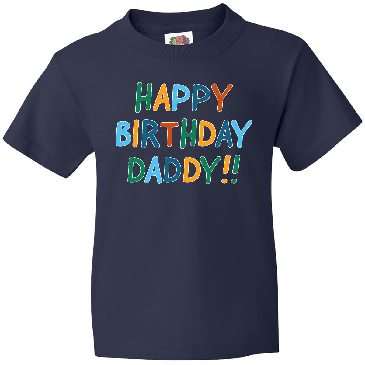 Inktastic Happy Birthday Daddy Youth T-Shirt - Cool Graphic Tee for Kids & Teens - Perfect Gift for Father's Day, Dad's Birthday & Special Occasions