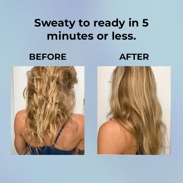 Travel Size Shampoo & Sweat Shield Leave-In Conditioner - Natural Clean Ingredients - Gym, Workout & On-The-Go Hair Care - Perfect for Gym Bag, Travel Carry-On & Active Lifestyle