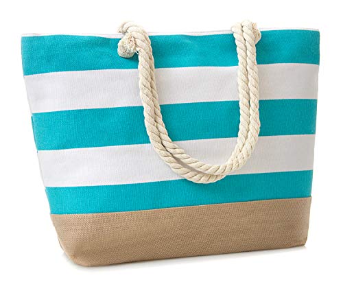 Burlap Bottom Stripe Blue