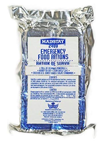Mainstay Emergency Food Rations - 2400 Calorie Survival Bars with Vitamins & Minerals | 10-Pack for Emergency Kits, Disaster Preparedness & Outdoor Adventures | Long Shelf Life for Camping, Hiking & Natural Disasters
