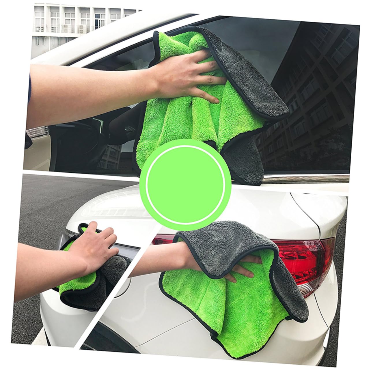 VICASKY 6-Pack Premium Microfiber Car Cleaning Towels - Super Absorbent, Scratch-Free Auto Detailing Towels for Car Washing, Drying & Waxing - Perfect for Cars, Trucks, SUVs & Motorcycles