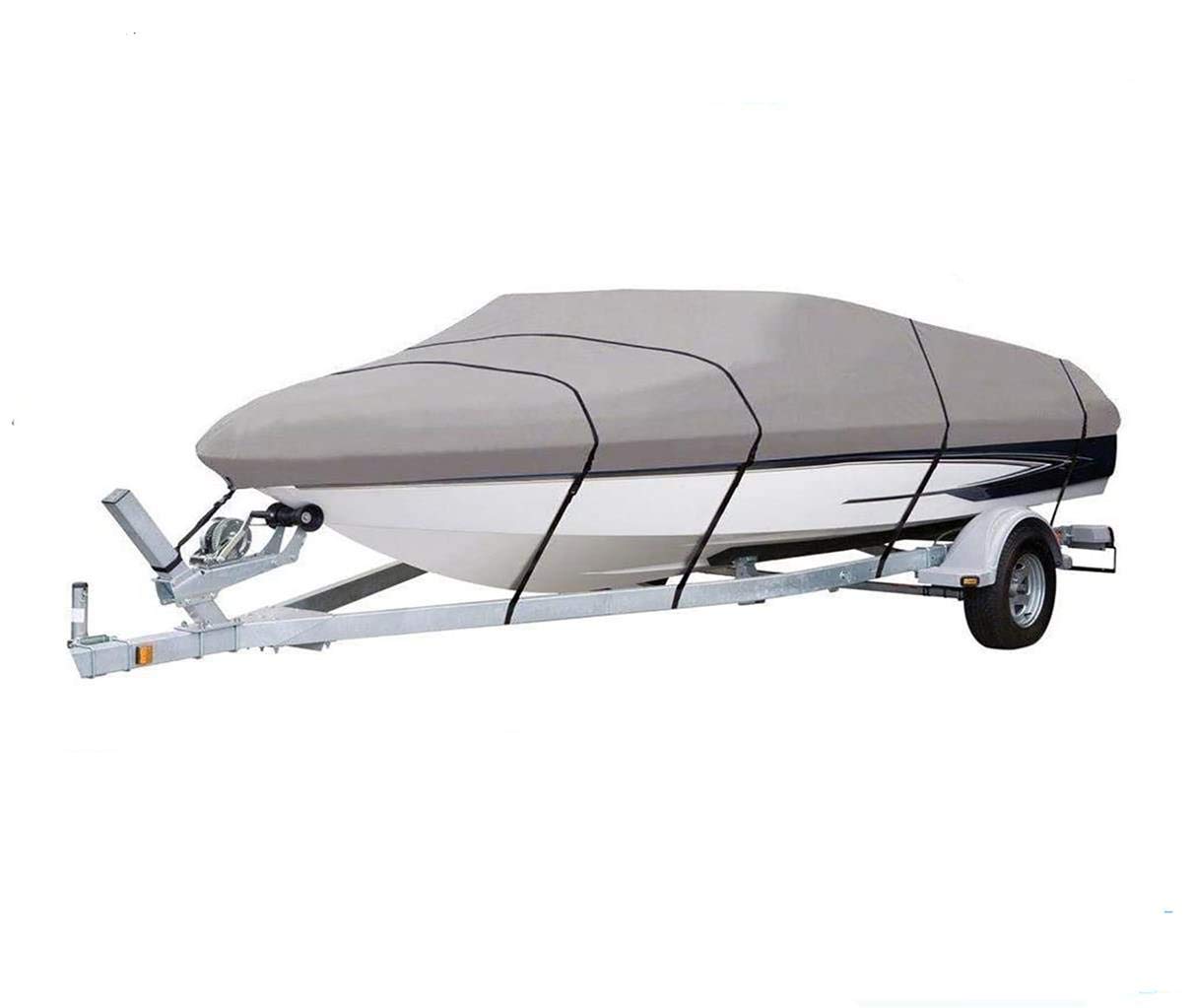 Tracker PRO Angler V-16 Boat Cover (1996-1999) - Grey, for Travel & Mooring