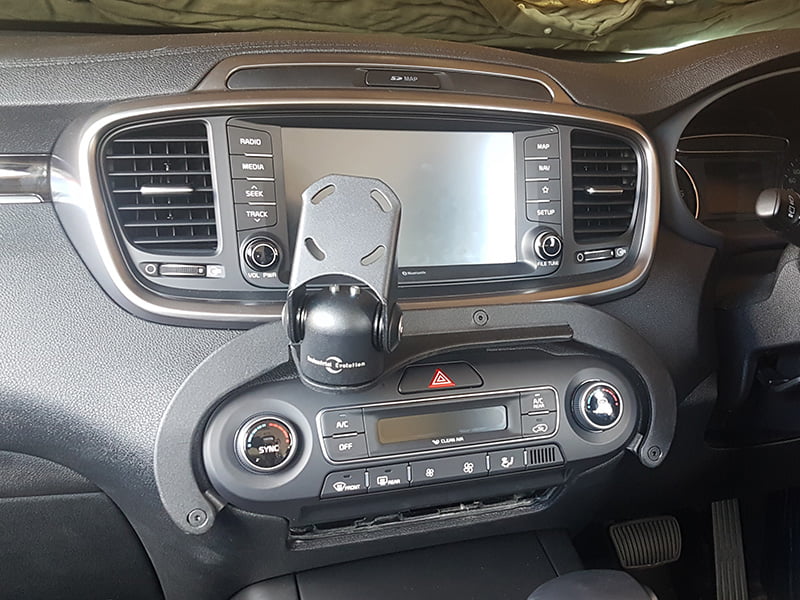 Industrial Evolution InDash Mount for Kia Sorento (2015-2020) - Universal Car Phone Holder with Adjustable Grip for Secure Smartphone Mounting - Perfect for GPS Navigation, Hands-Free Calling & Road Trips