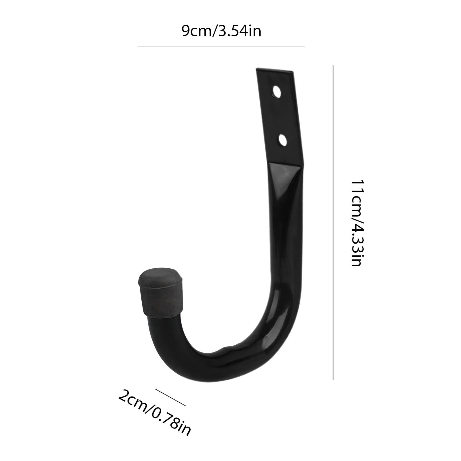 Heavy Duty Garage Ladder Hooks Set - Wall Mounted Storage Hooks for Ladders, Bikes, Hoses & Tools | Perfect for Garage Organization, Shed Storage & Workshop Use