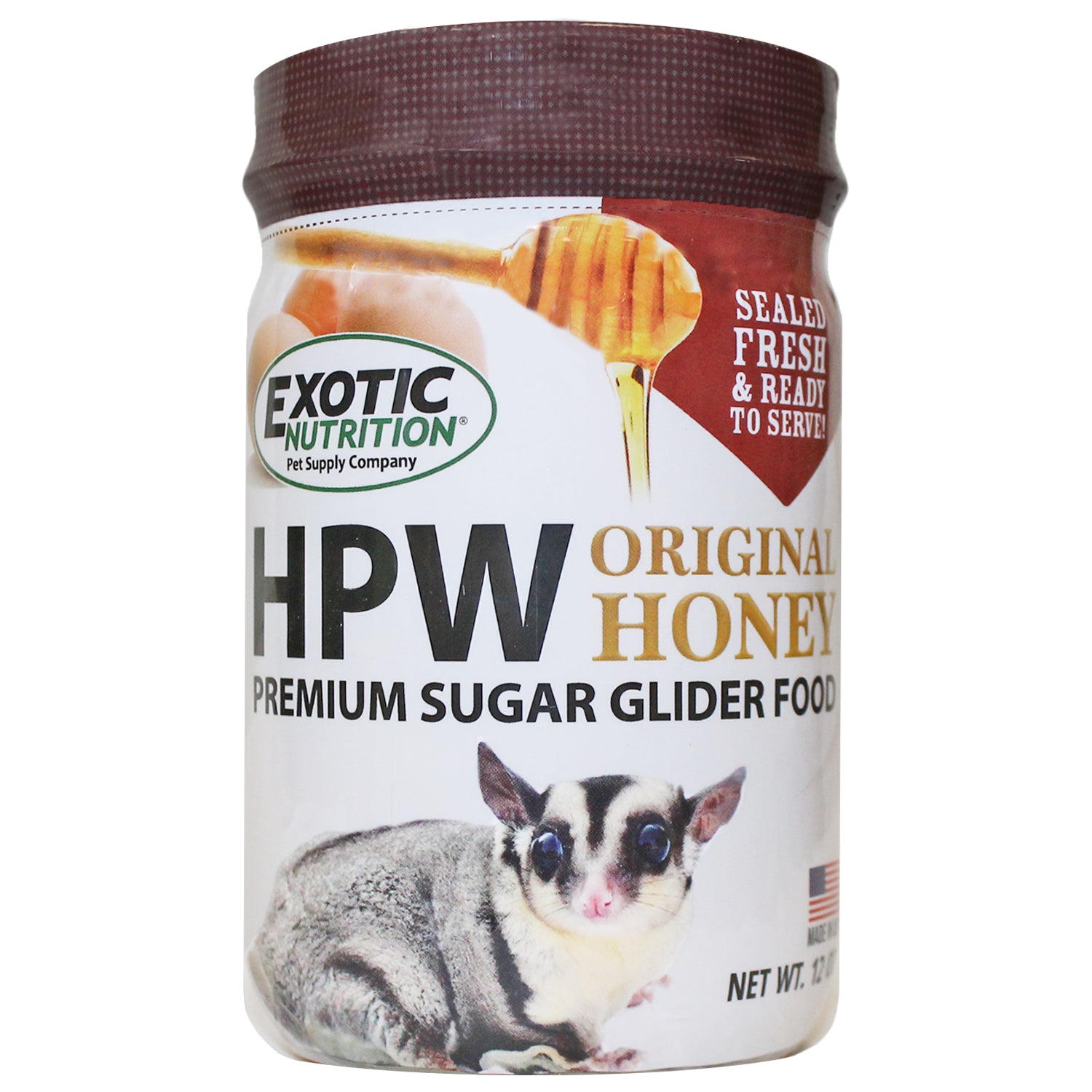 Premium HPW Sugar Glider Complete Diet Food - High Protein Nutritional Powder Mix for Exotic Pets - Ideal for Sugar Gliders, Flying Squirrels & Small Marsupials - Perfect for Daily Feeding & Breeding Nutrition
