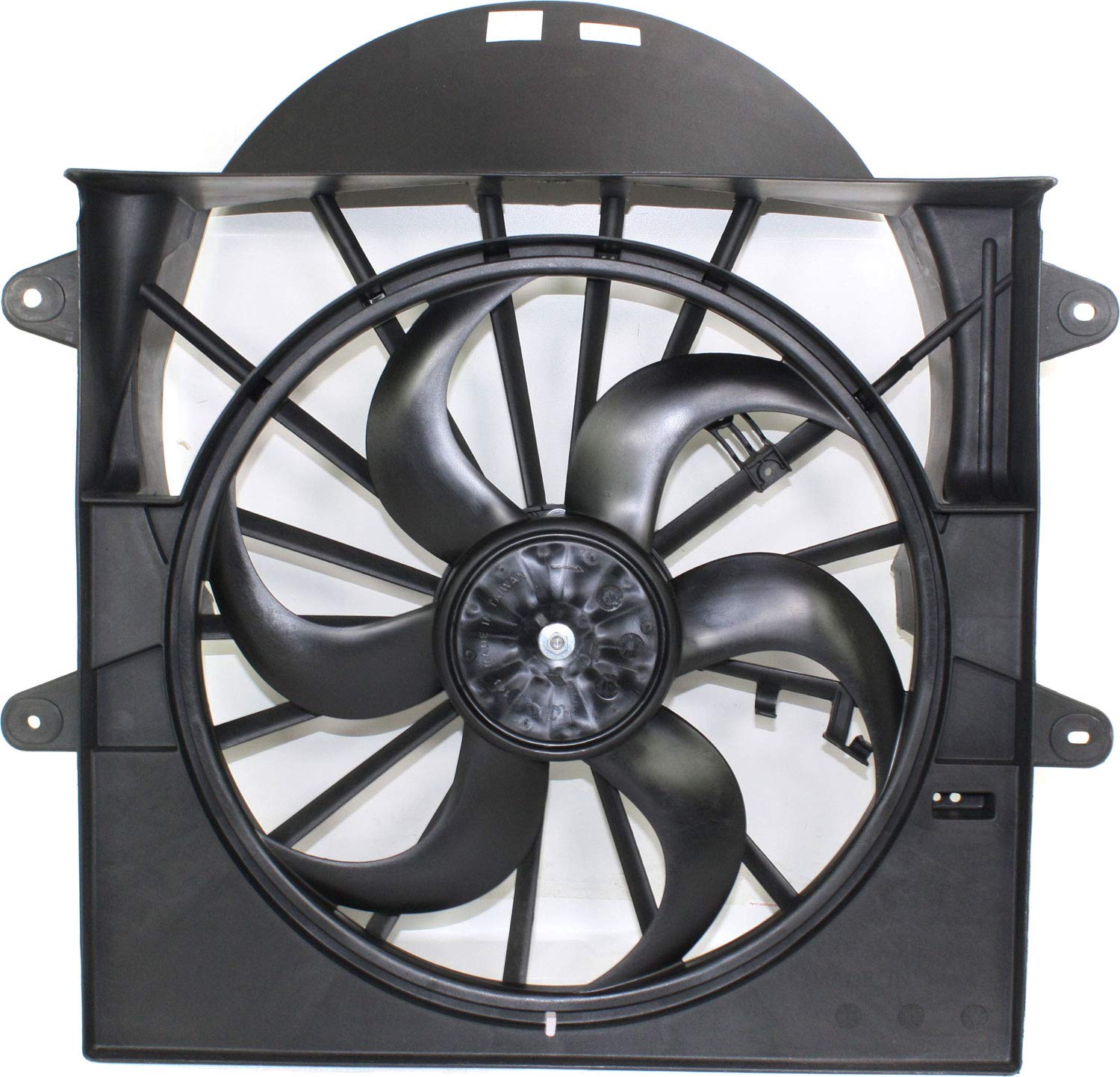 Evan Fischer Radiator Fan Assembly Replacement for 2005-2009 Jeep Grand Cherokee 3.7L 4.7L V6 V8 Engine - Cooling System Part for Off-Road & Daily Driving