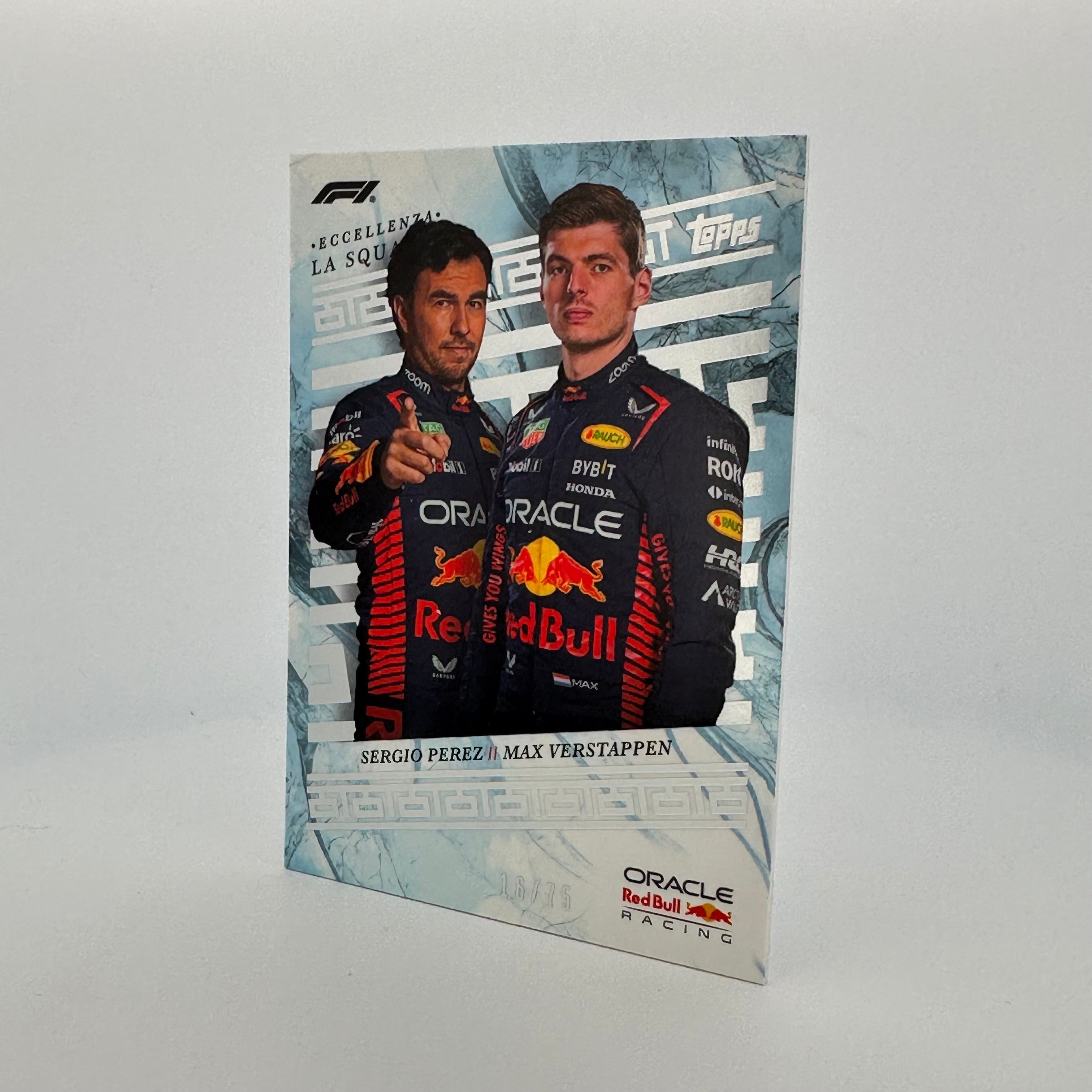 2023 Eccellenza La Squadra Gray 16/75 Verstappen/Perez - Premium F1 Racing Merchandise for Fans & Collectors - Perfect for Gifts, Display & Memorabilia