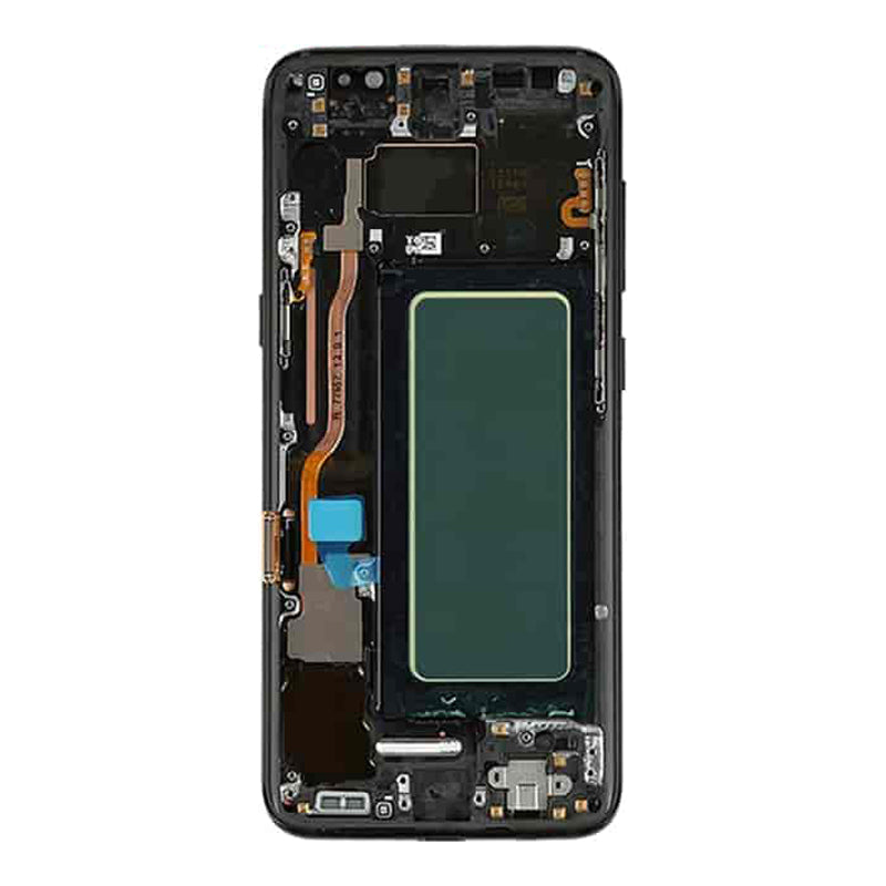 Original Samsung Galaxy S8 Plus LCD Screen Replacement with Frame - Full Assembly Kit for DIY Repair | Compatible with Home, Office & Travel Use