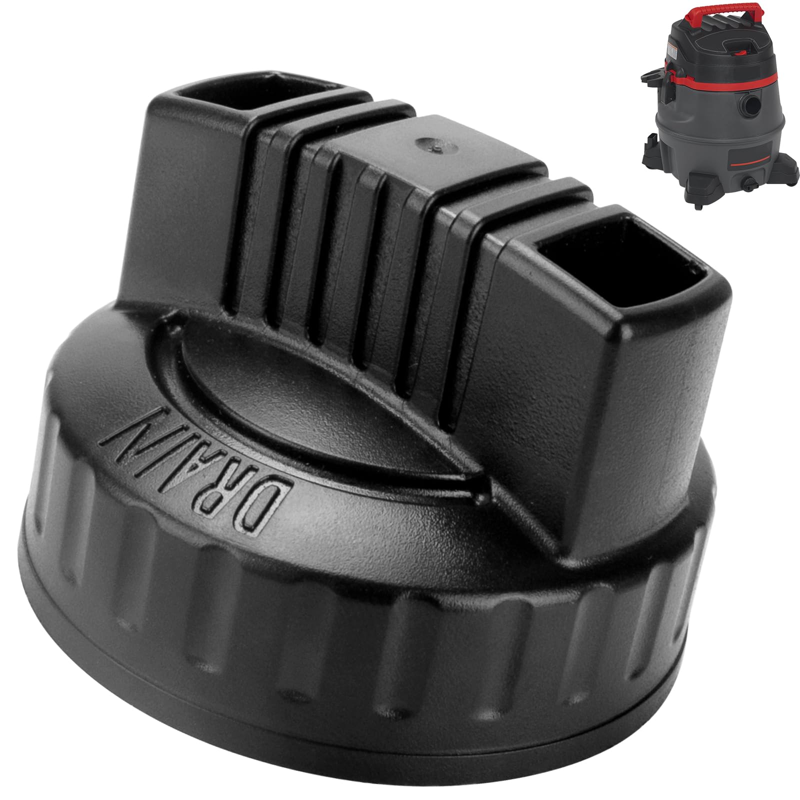 Ridgid & Craftsman Shop Vacuum Drain Cap Replacement - 1.97'' ID Wet/Dry Vacuum Accessory (1 Pack) - Perfect for Workshop Cleaning & Liquid Waste Disposal