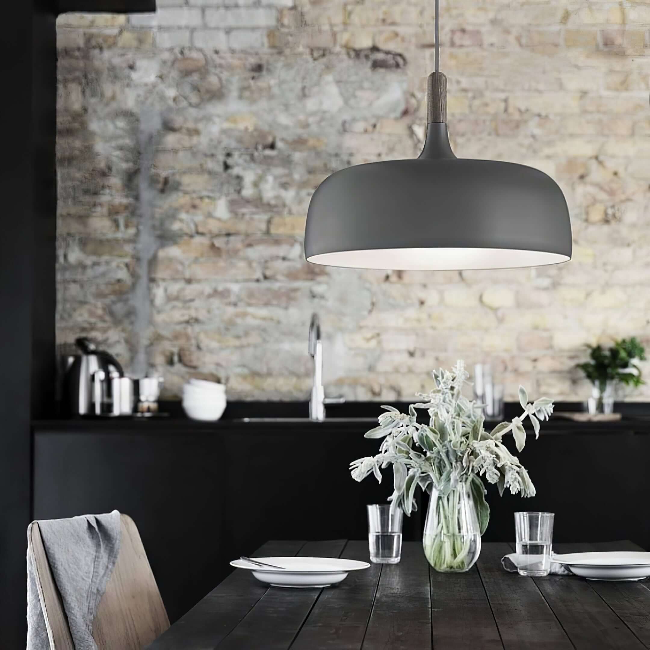 Stylish Acorn Pendant Light Fixture - Modern Hanging Ceiling Lamp for Kitchen Island, Dining Room & Bedroom Decor