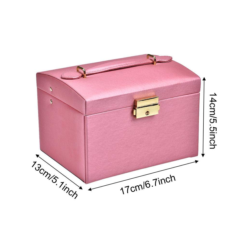 Premium PU Leather Jewelry Storage Box - Watch, Earring, Ring & Necklace Organizer Case | Perfect for Travel, Home & Gift Giving