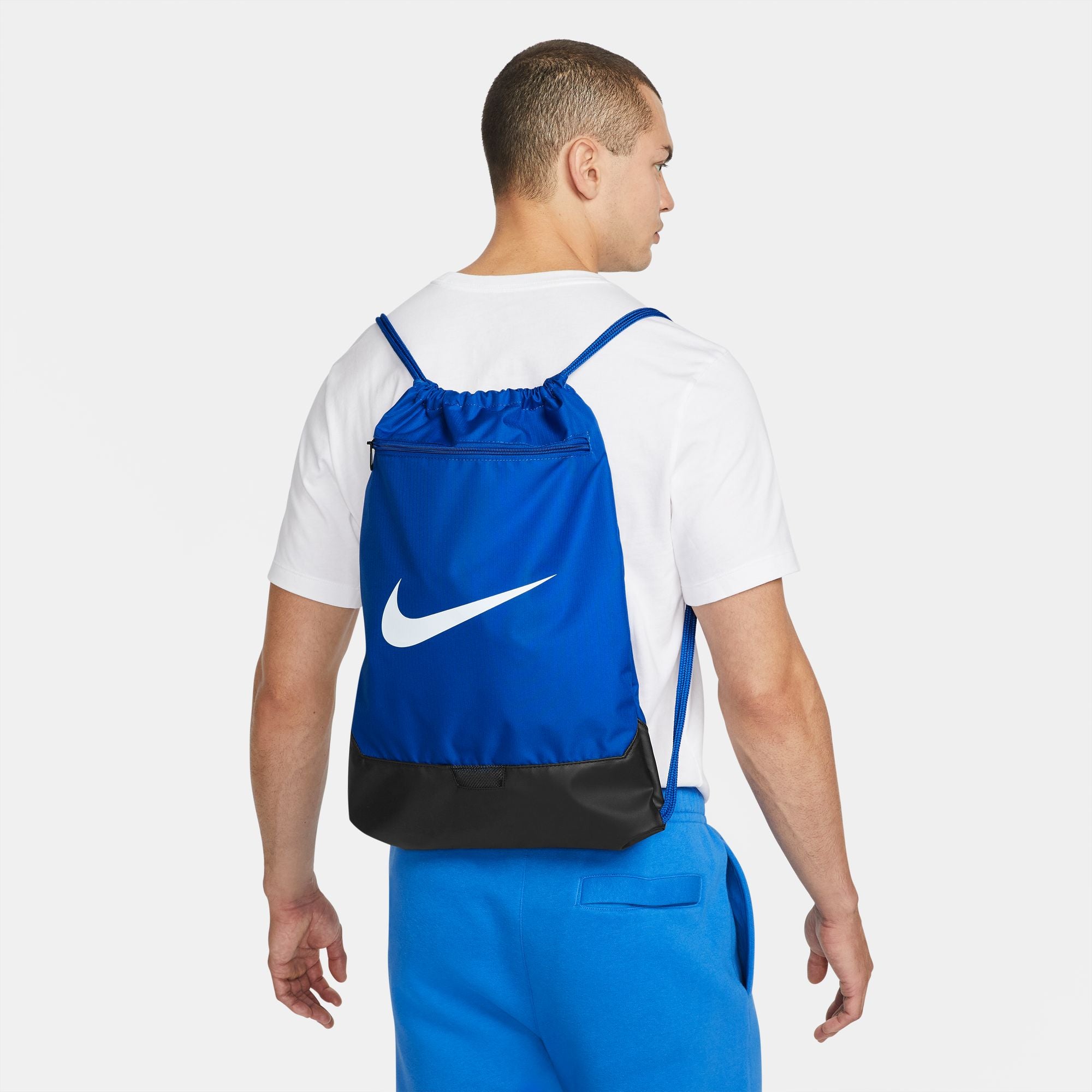 Nike Brasilia 9.5 Gym Sack - Durable Sports Duffel Bag for Men & Women - Perfect for Gym, Travel, Workout & Sports Equipment Storage