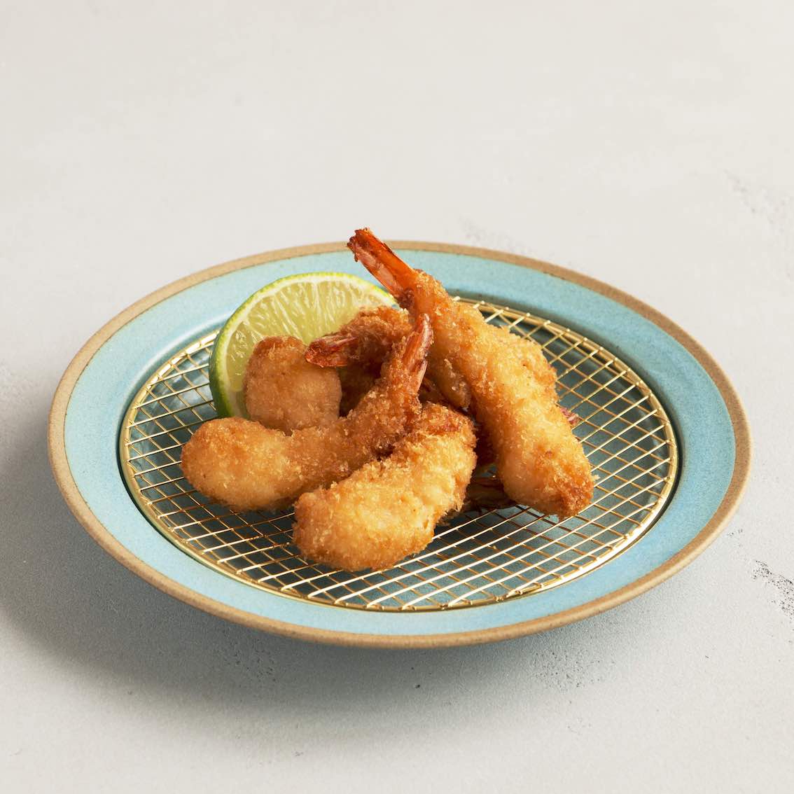 KIKIME Anime Series Gold Net Tonkatsu Plate - 18.8cm Japanese Style Cutlet Serving Dish for Home Dining & Party Food Presentation