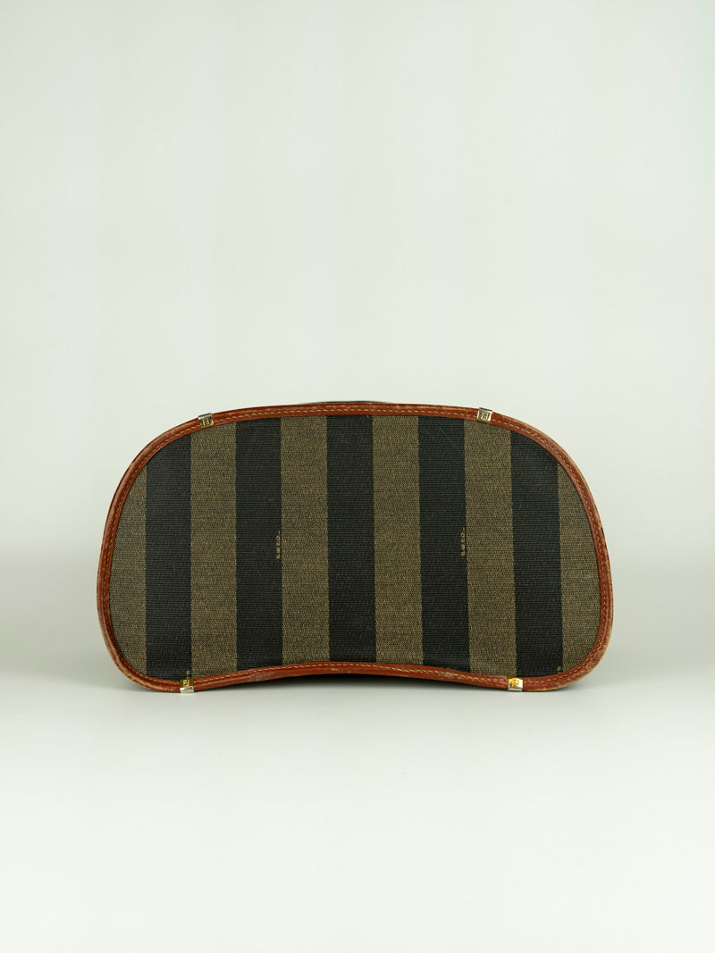 Fendi Striped Fabric Beauty Case - Travel Makeup Bag for Women, Perfect for Cosmetics Storage & On-the-Go Organization