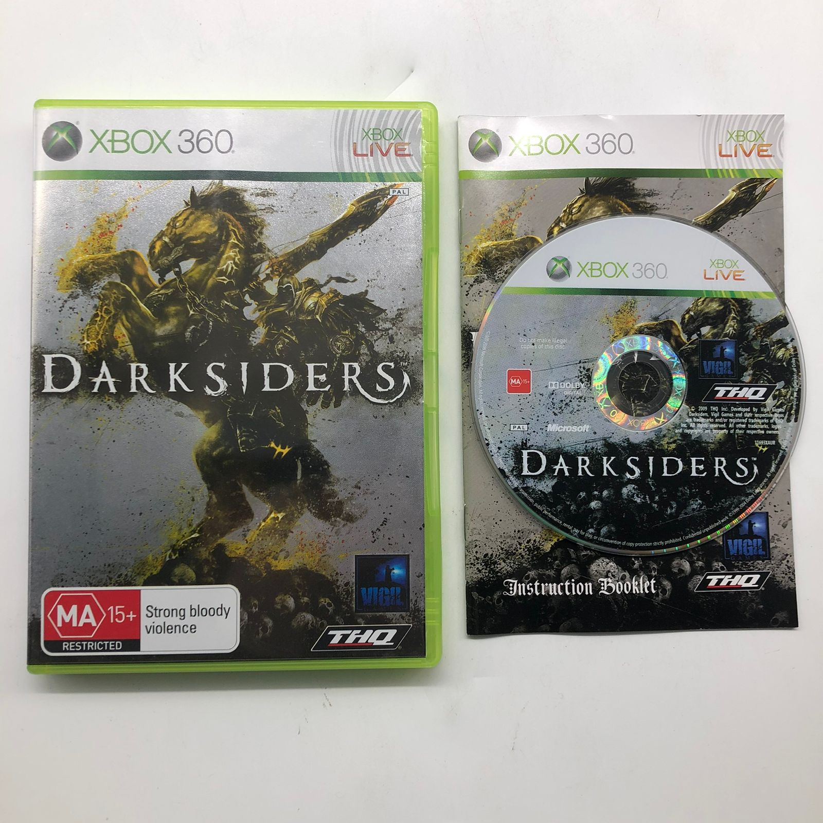 Darksiders Xbox 360 Game with Manual - PAL Version - Action-Adventure Game for Xbox 360 Console - Perfect for Gaming Enthusiasts and Collectors