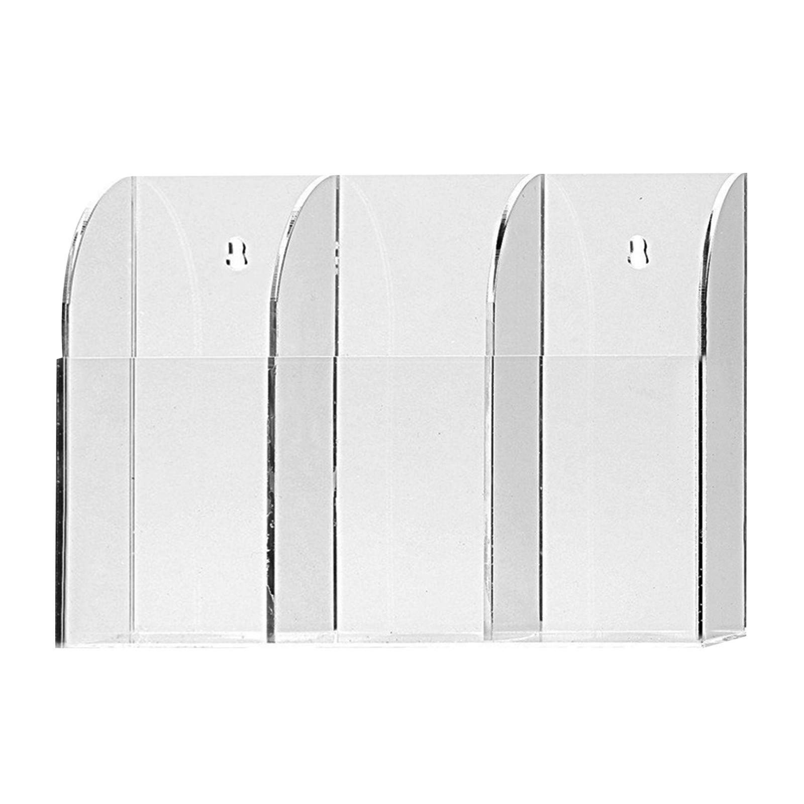 9# PU TV Remote Control Holder - Acrylic Wall Mount Organizer for Air Conditioner & TV Accessories - Perfect for Living Room, Bedroom & Office Organization