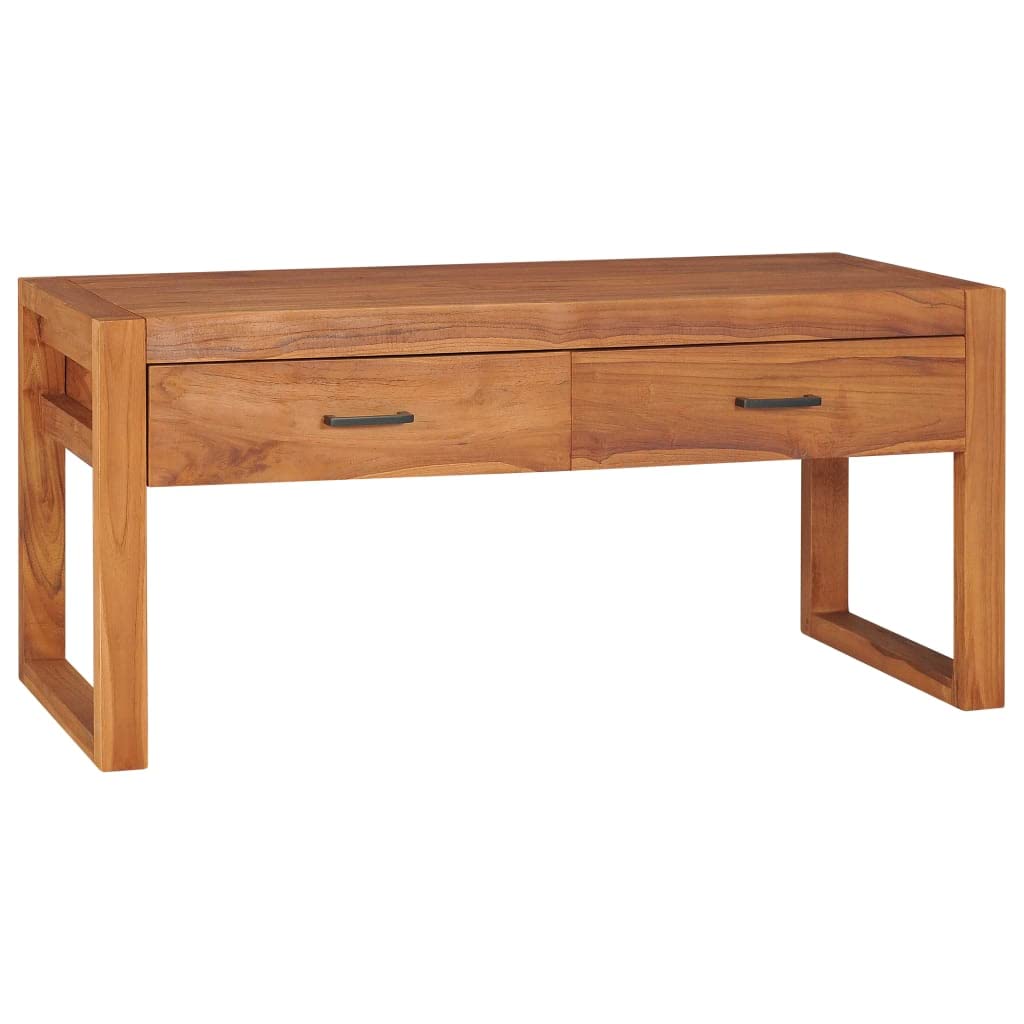 Rustic Teak Wood TV Stand with Drawers - Solid Wood Entertainment Center for Living Room, Bedroom & Home Office - Perfect for 65 Inch TV & Media Storage
