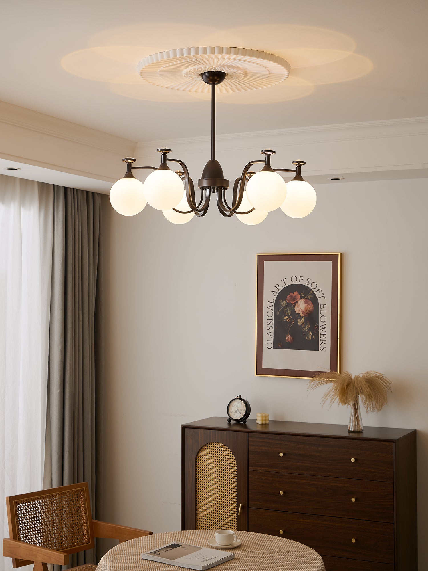 Isolde Crystal Chandelier - Elegant Modern Ceiling Light Fixture for Dining Room, Living Room & Bedroom | Perfect for Home Decor & Wedding Venues
