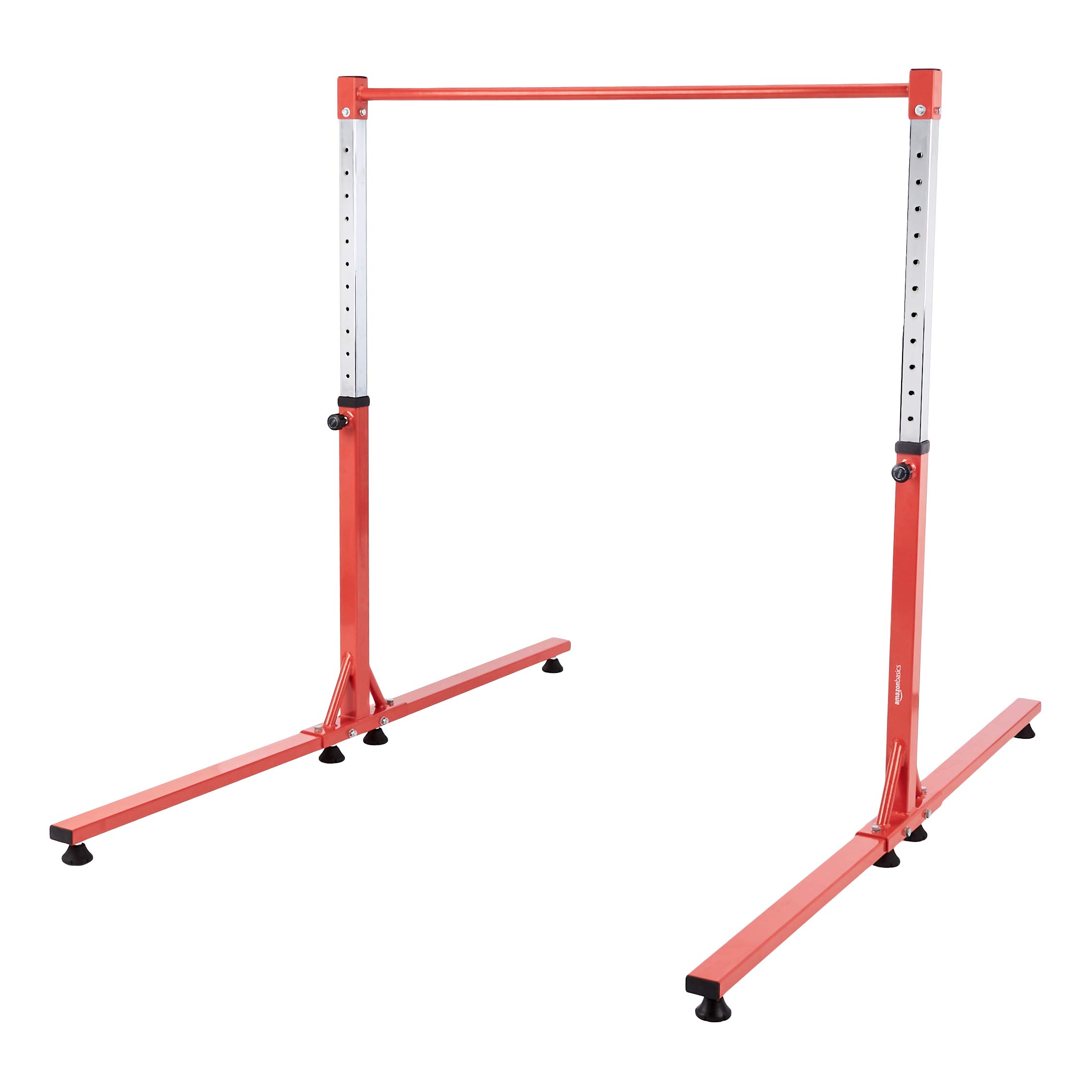 Amazon Basics Gymnastics Bars for Kids - Adjustable Height Home Training Equipment for Indoor & Outdoor Use - Perfect for Backyard Play, Gymnastics Practice & Fitness Training