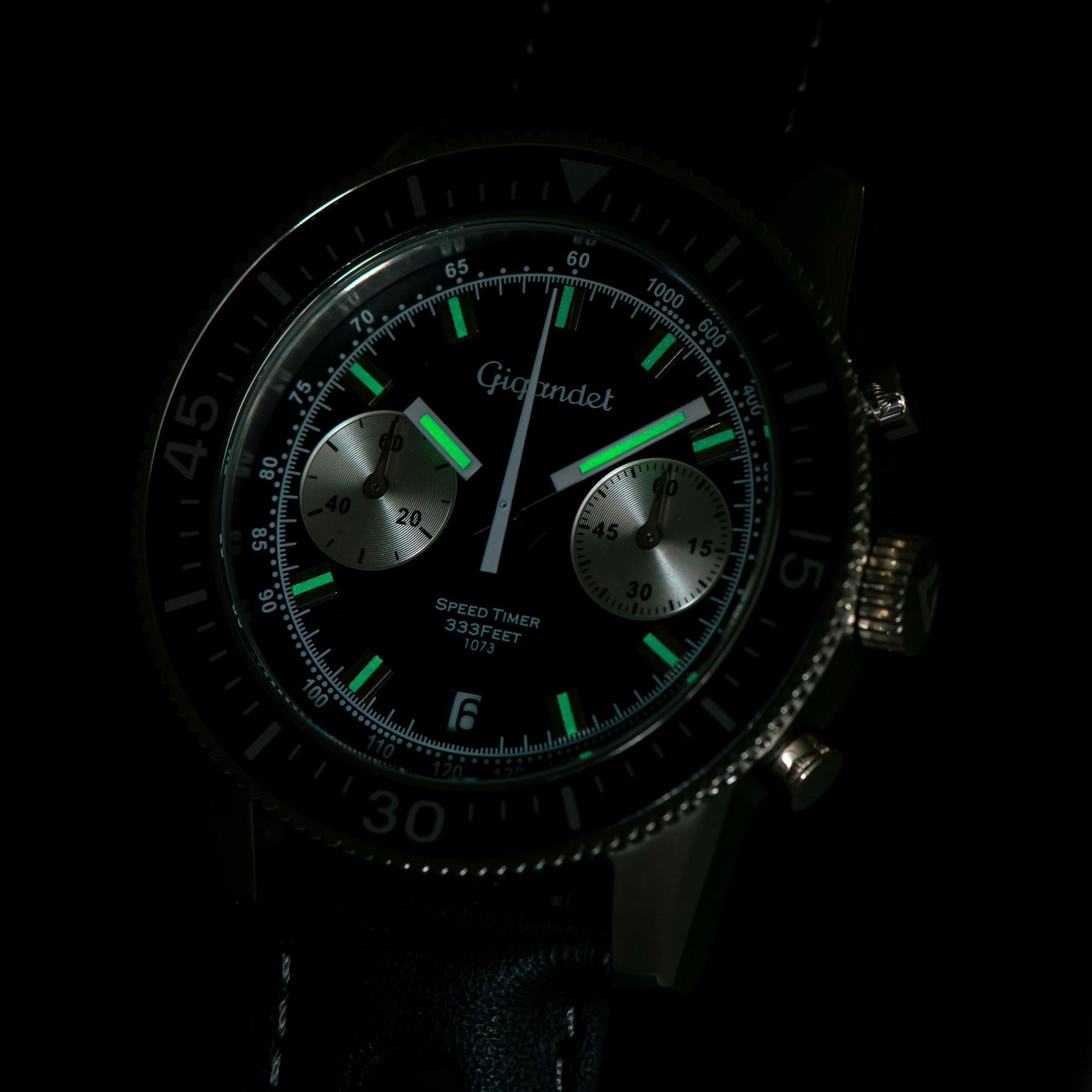 Gigandet Speed Timer Men's Analog Quartz Chronograph Watch - Black G7-005 | Waterproof Sports Watch for Diving, Racing & Everyday Wear