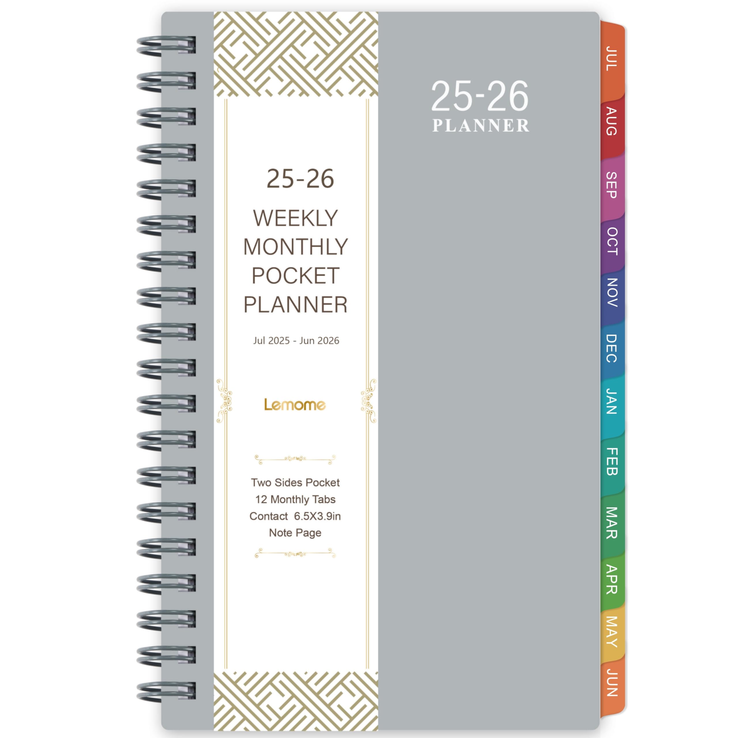 2025-2026 Pocket Calendar Planner - Weekly & Monthly Organizer for Purse, Wallet & Travel | July 2025 to June 2026 | 6.8
