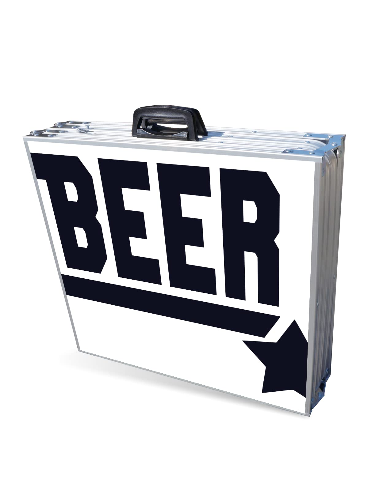 PARTYPONG Standard 8-Foot Folding Beer Pong Table with Cup Holes - Premium Top Pong Edition for Outdoor Parties, Tailgating & College Events