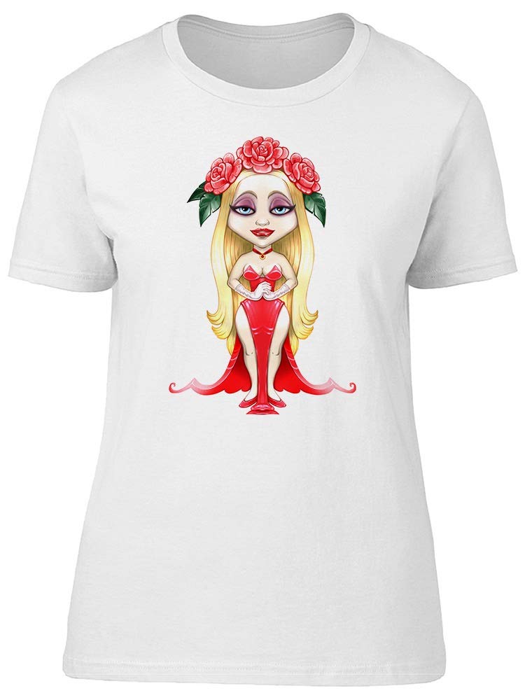 Stylish Red Rose Print Women's T-Shirt - Fashionable Casual Tee for Everyday Wear & Outings